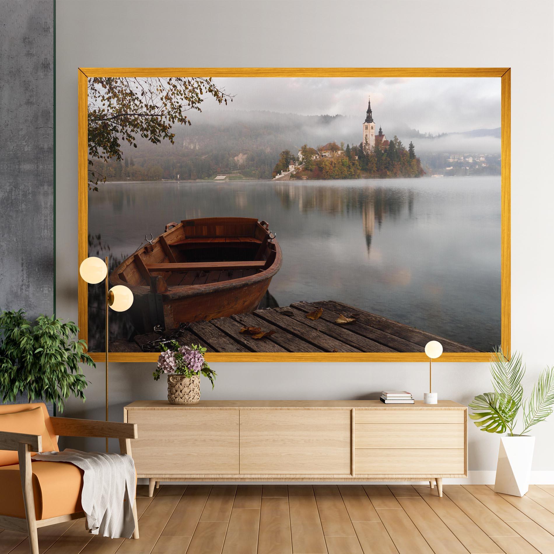 Tablou Canvas Lake Church mockup 9