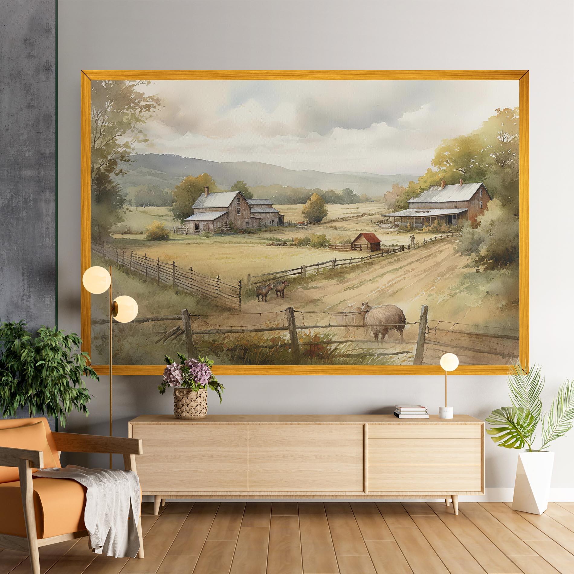 Tablou Canvas Rural Field mockup 9