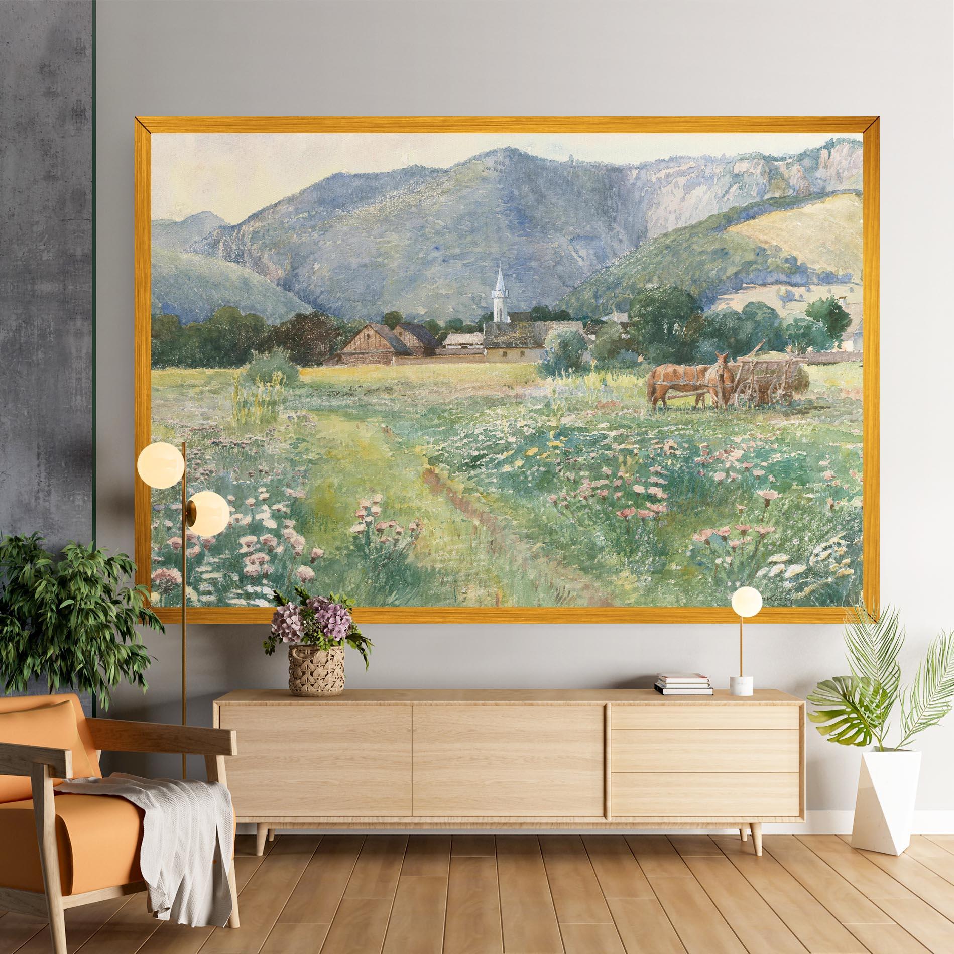 Tablou Canvas Rural Painting Art mockup 9