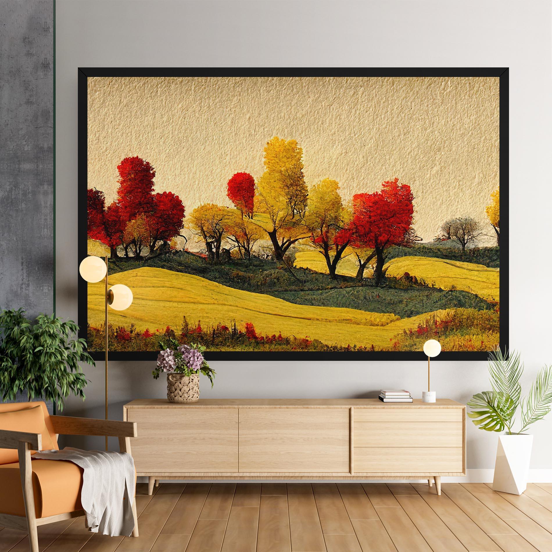 Tablou Canvas Autumn Paper Style mockup 9