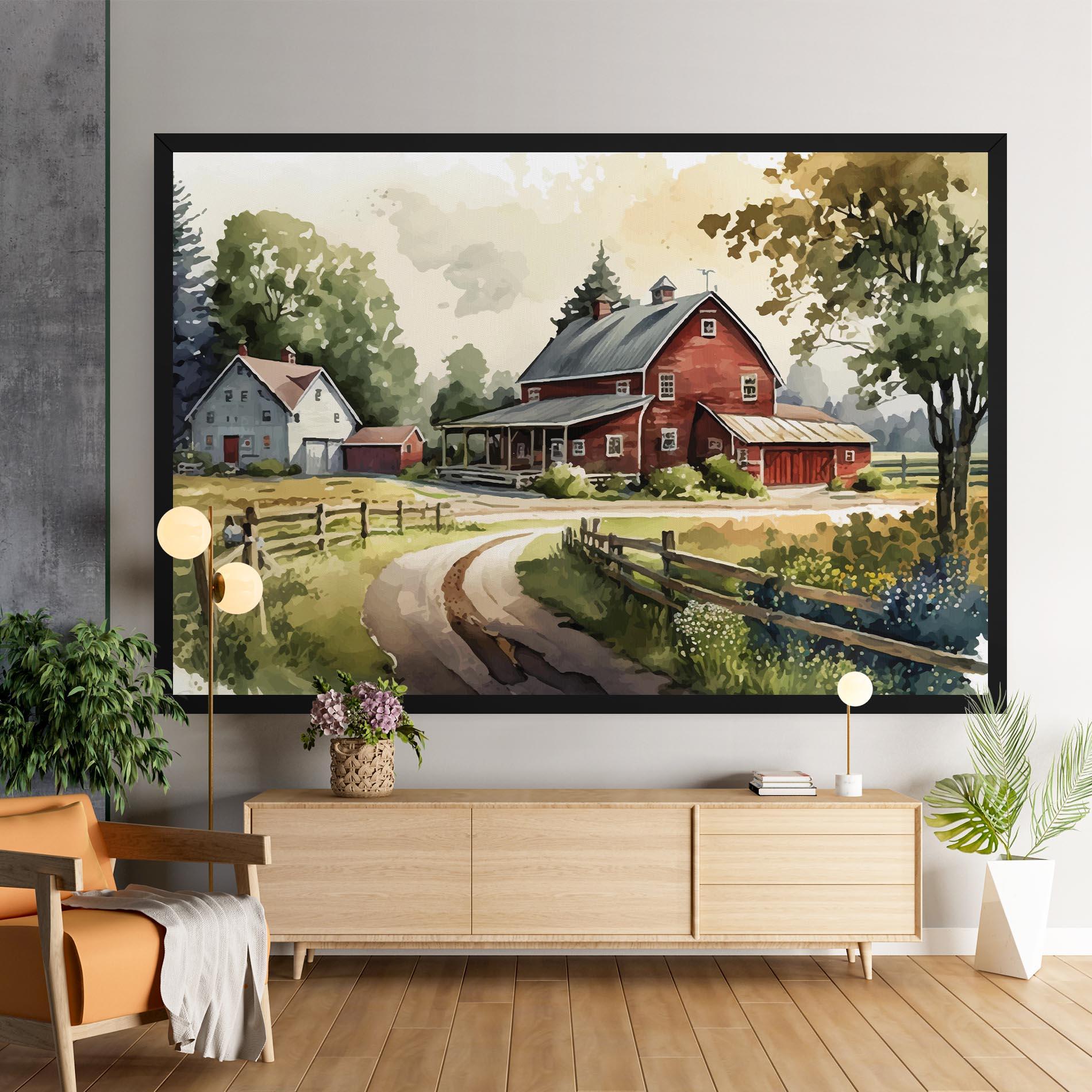 Tablou Canvas Farmhouse Painting mockup 9
