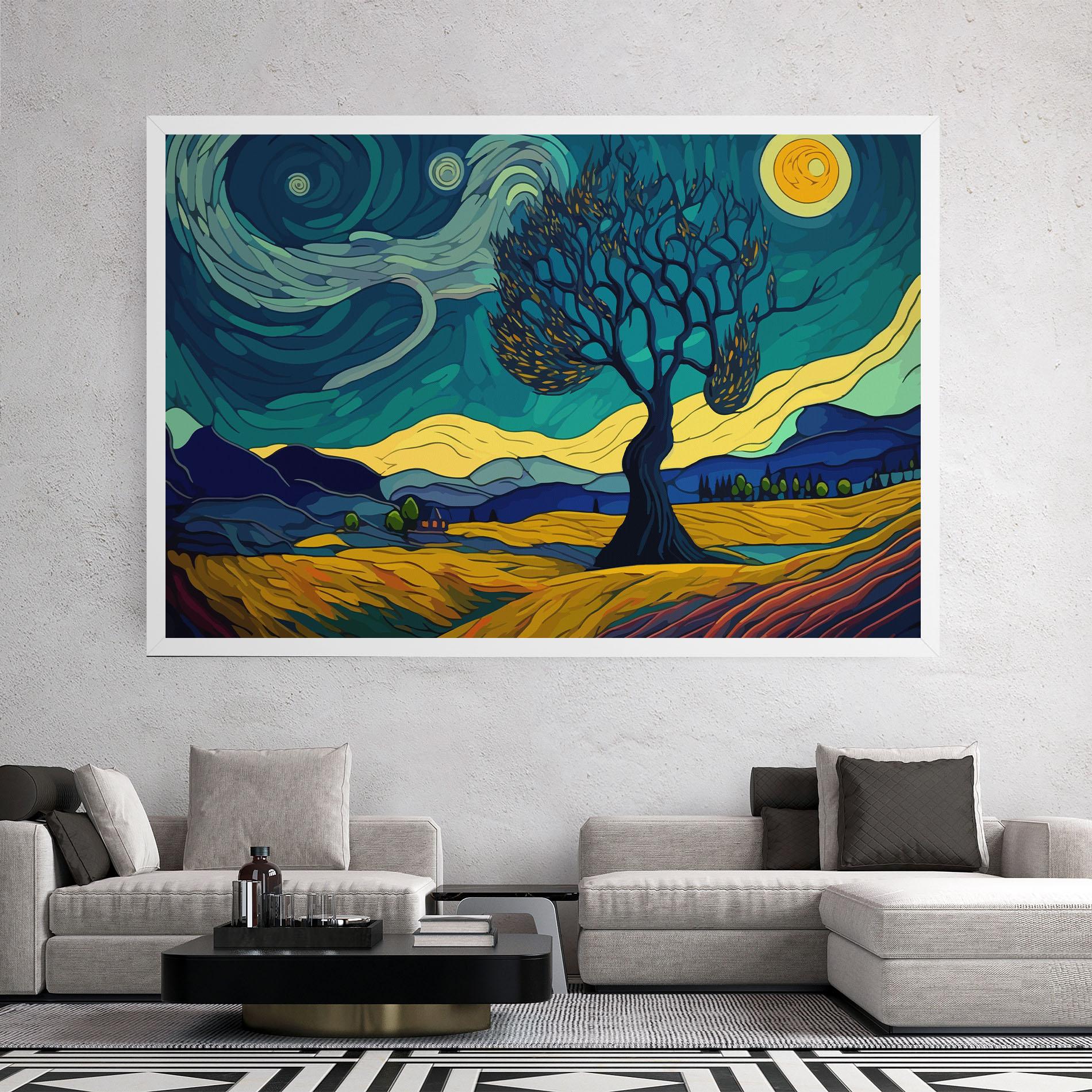 Tablou Canvas Abstract Rural Art mockup 2