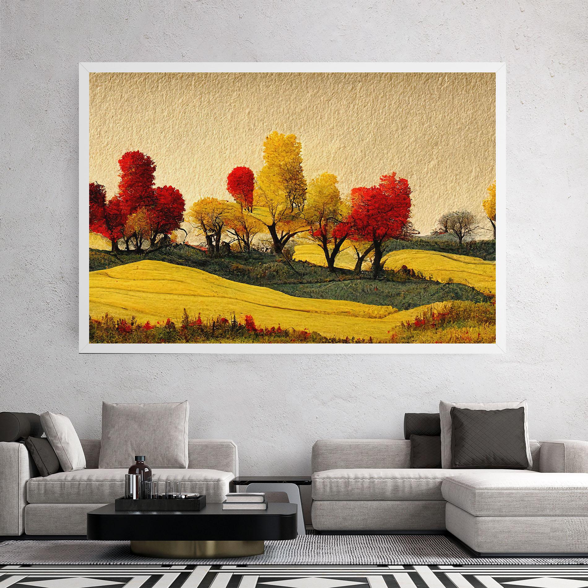 Tablou Canvas Autumn Paper Style mockup 2