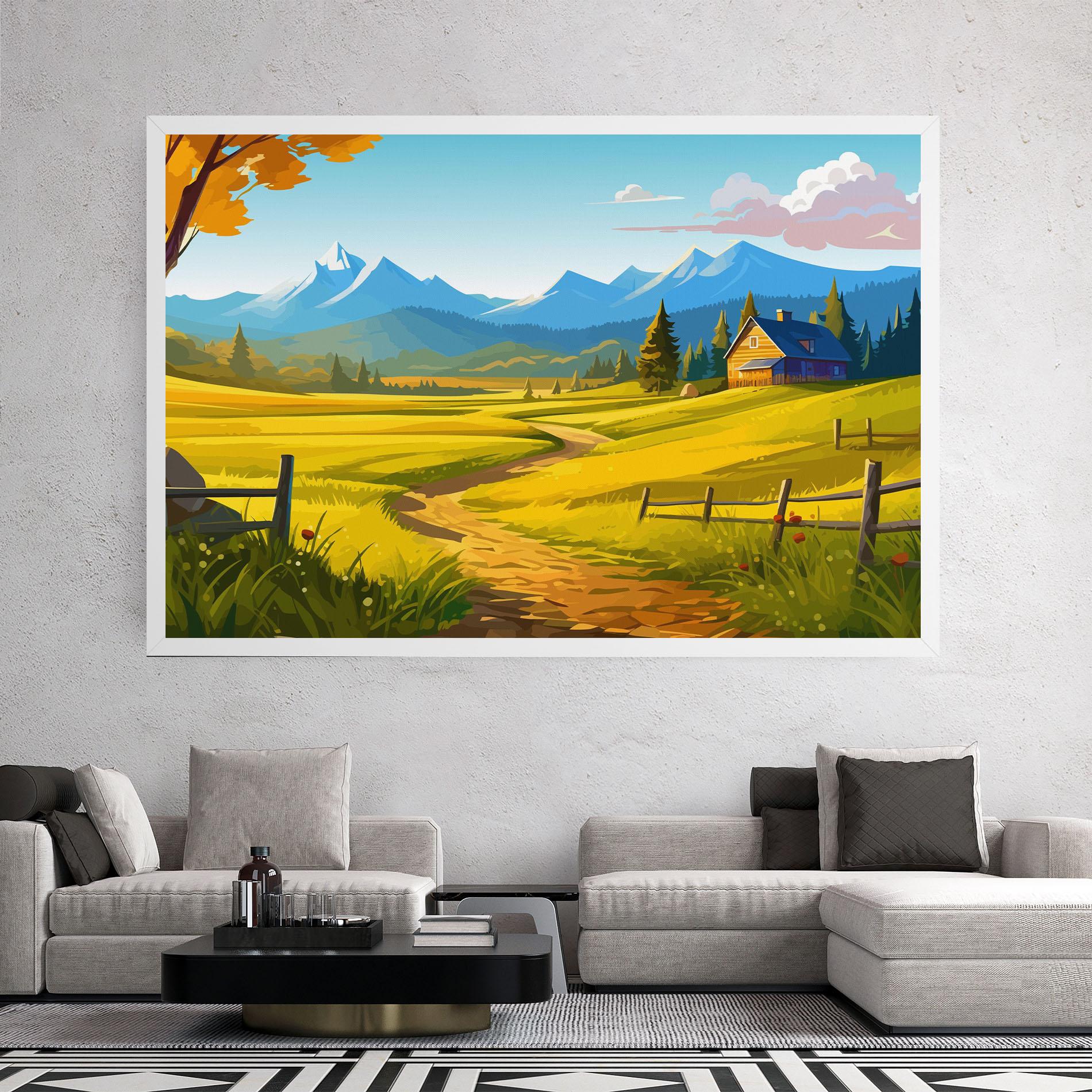 Tablou Canvas Daylight Rural View mockup 2