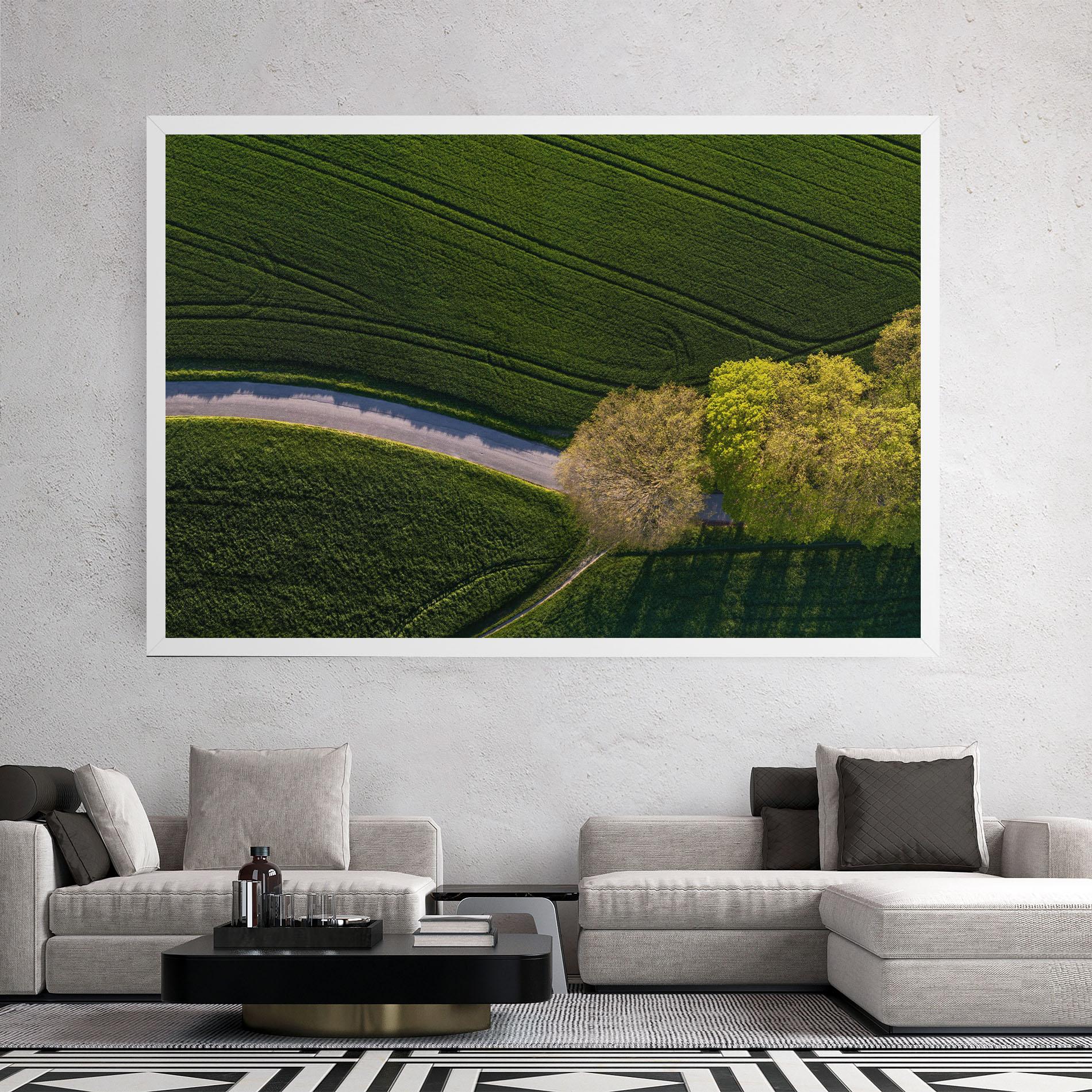 Tablou Canvas Green Road mockup 2