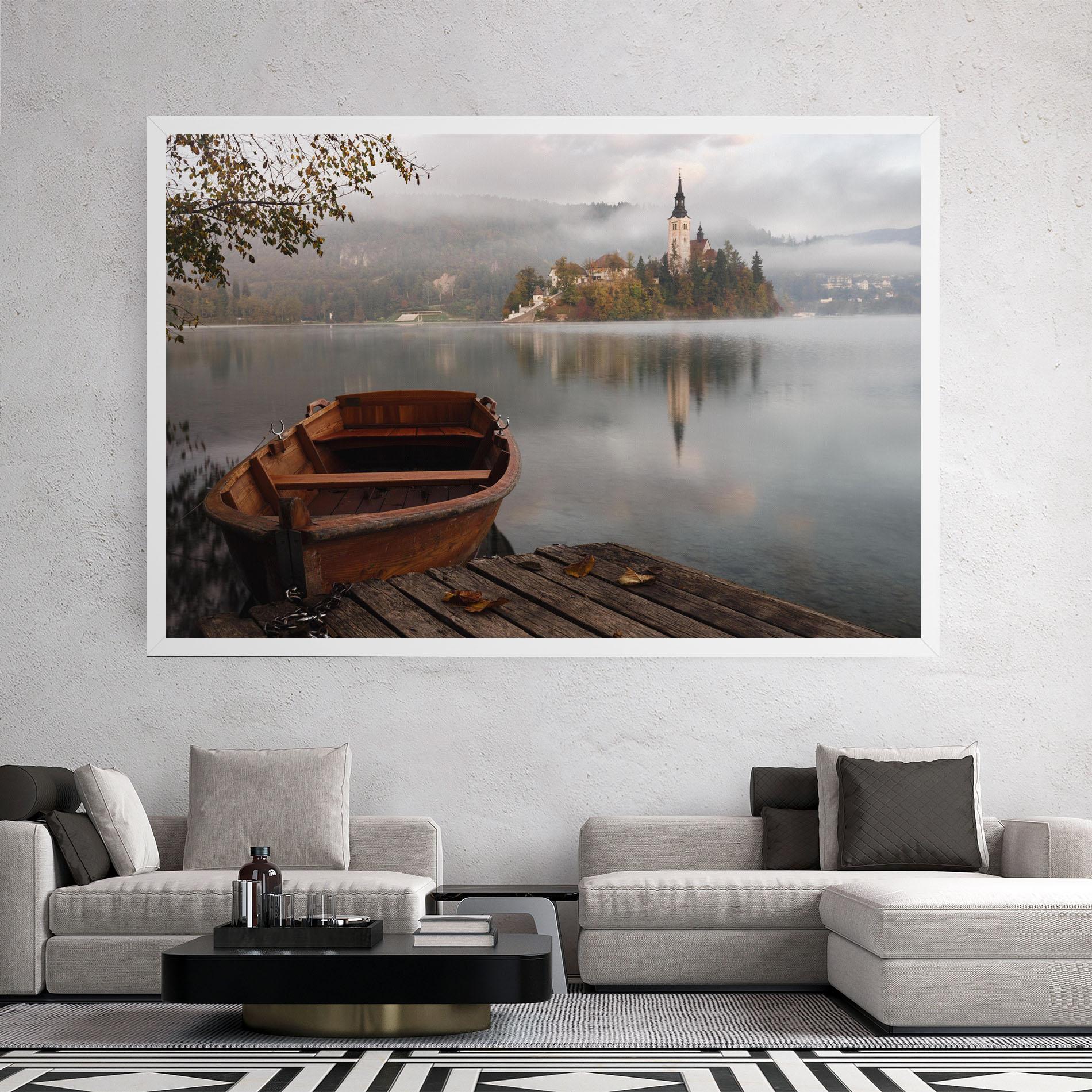 Tablou Canvas Lake Church mockup 2