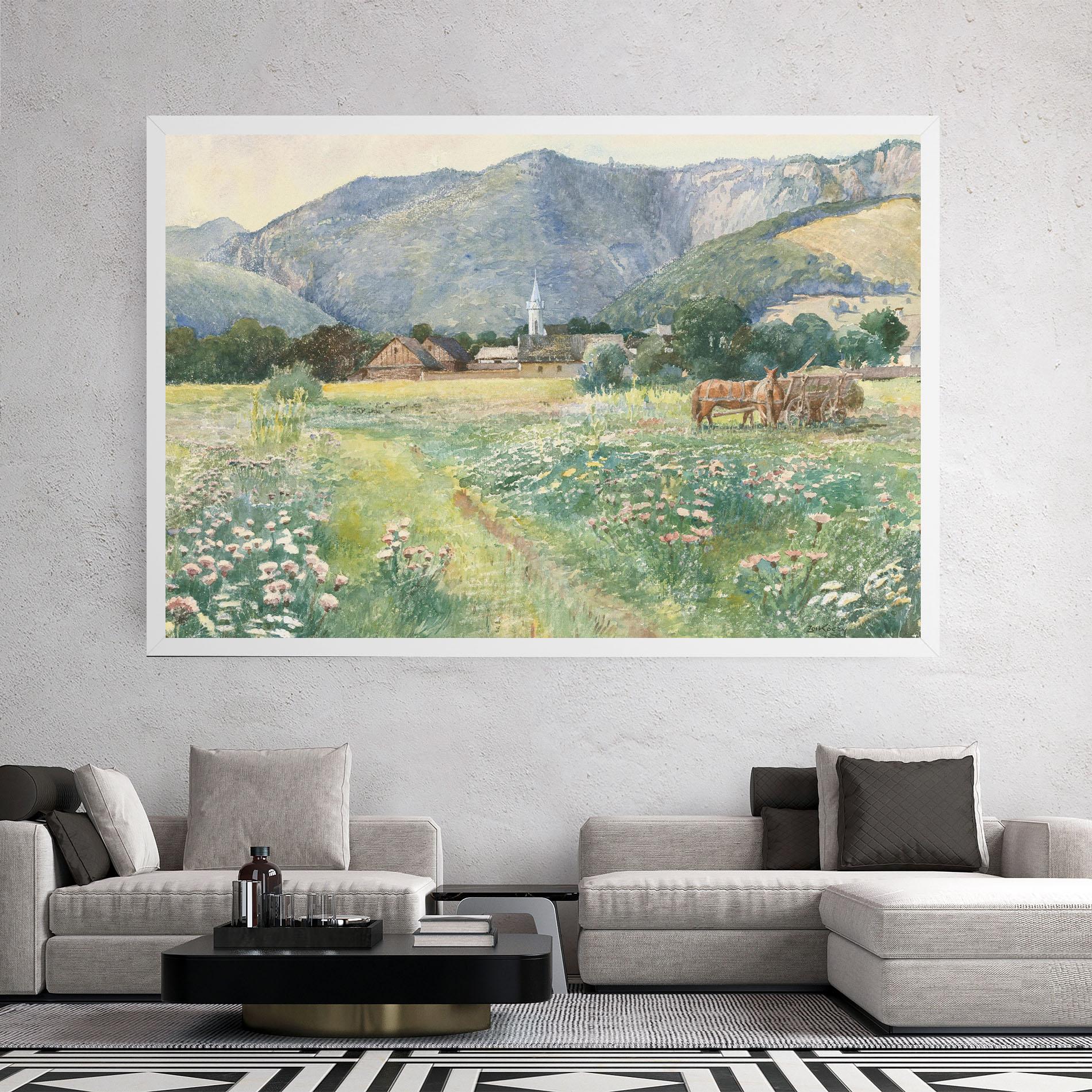 Tablou Canvas Rural Painting Art mockup 2