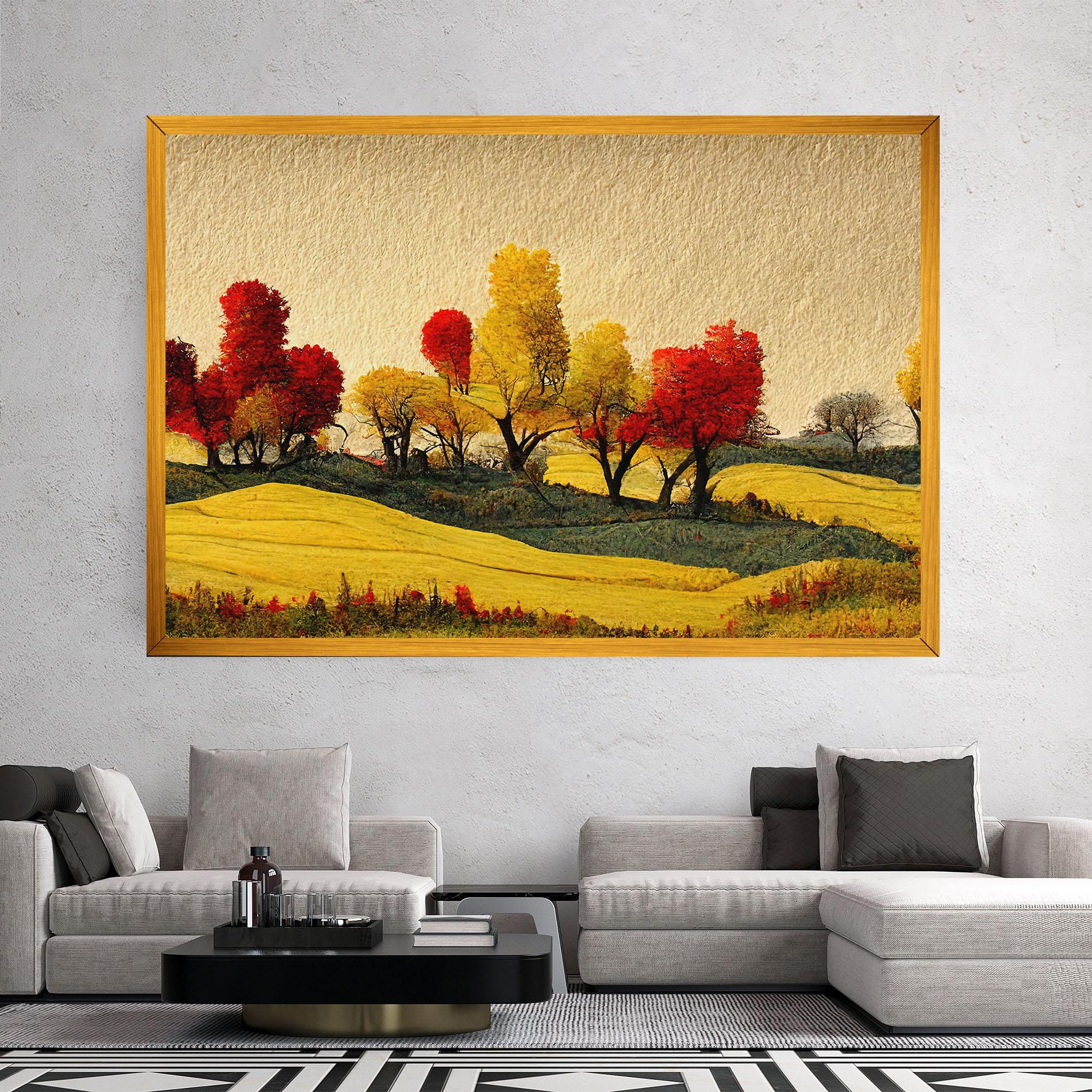 Tablou Canvas Autumn Paper Style mockup 2