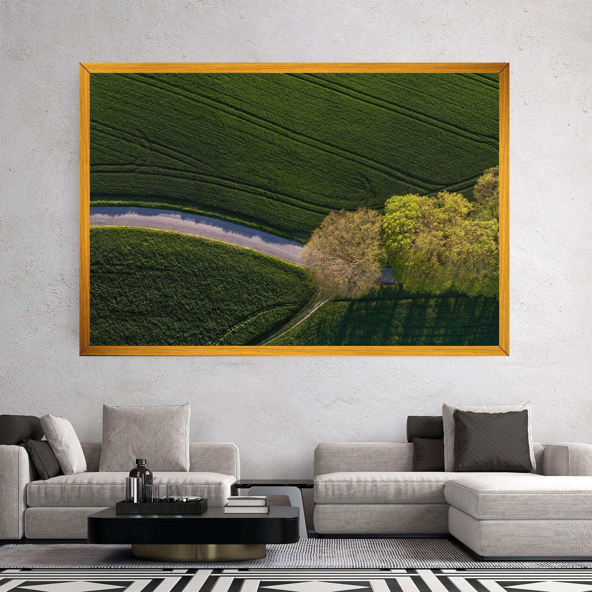 Tablou Canvas Green Road mockup 2