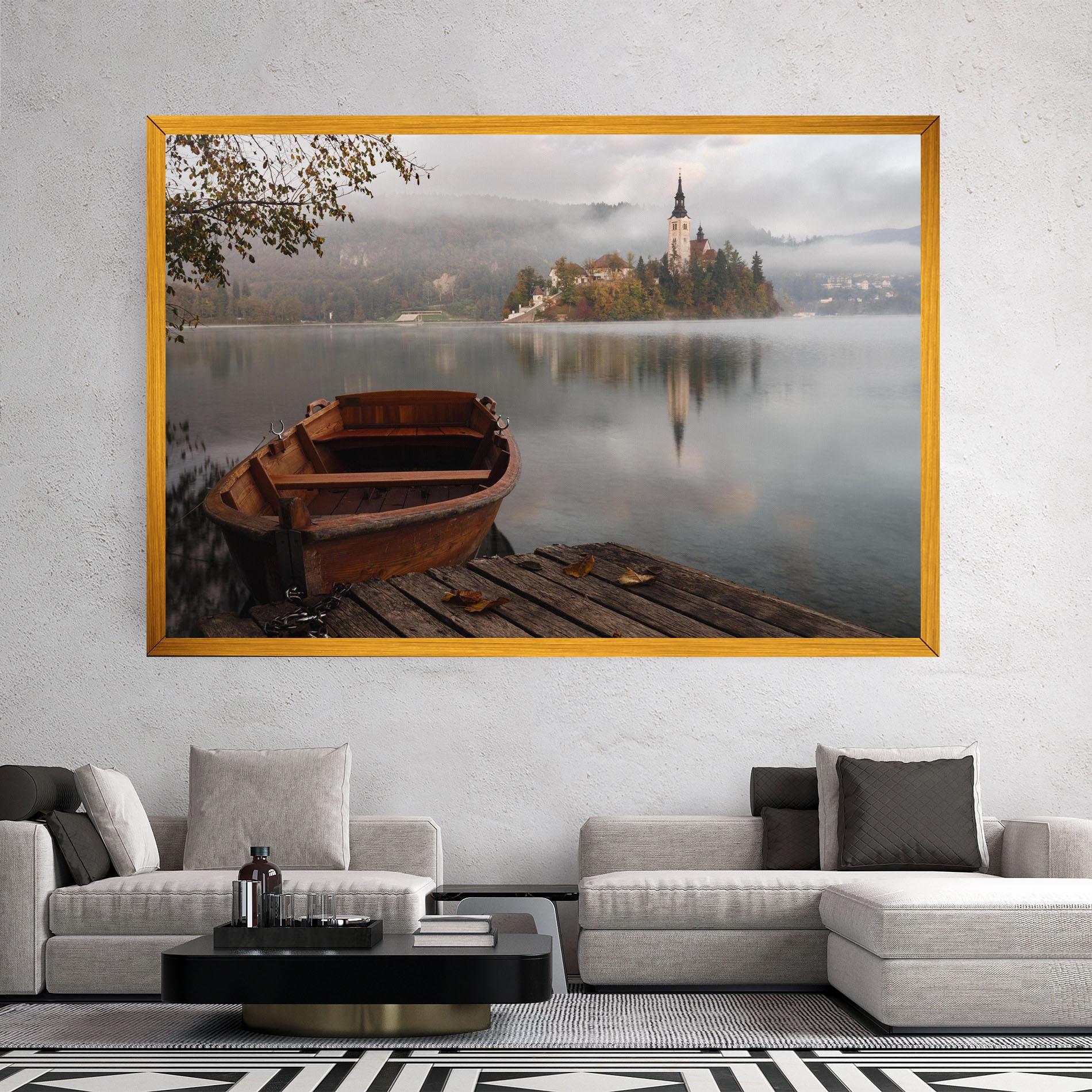 Tablou Canvas Lake Church mockup 2