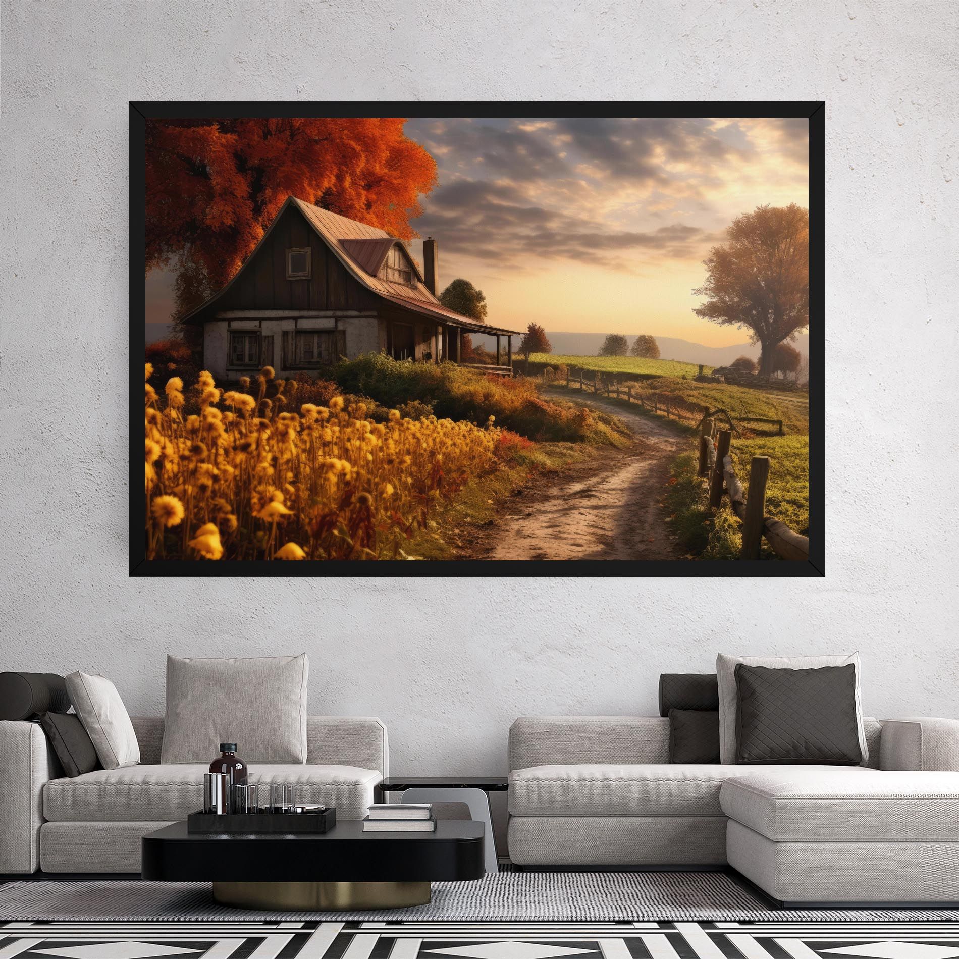 Autumn Farm House mockup 2