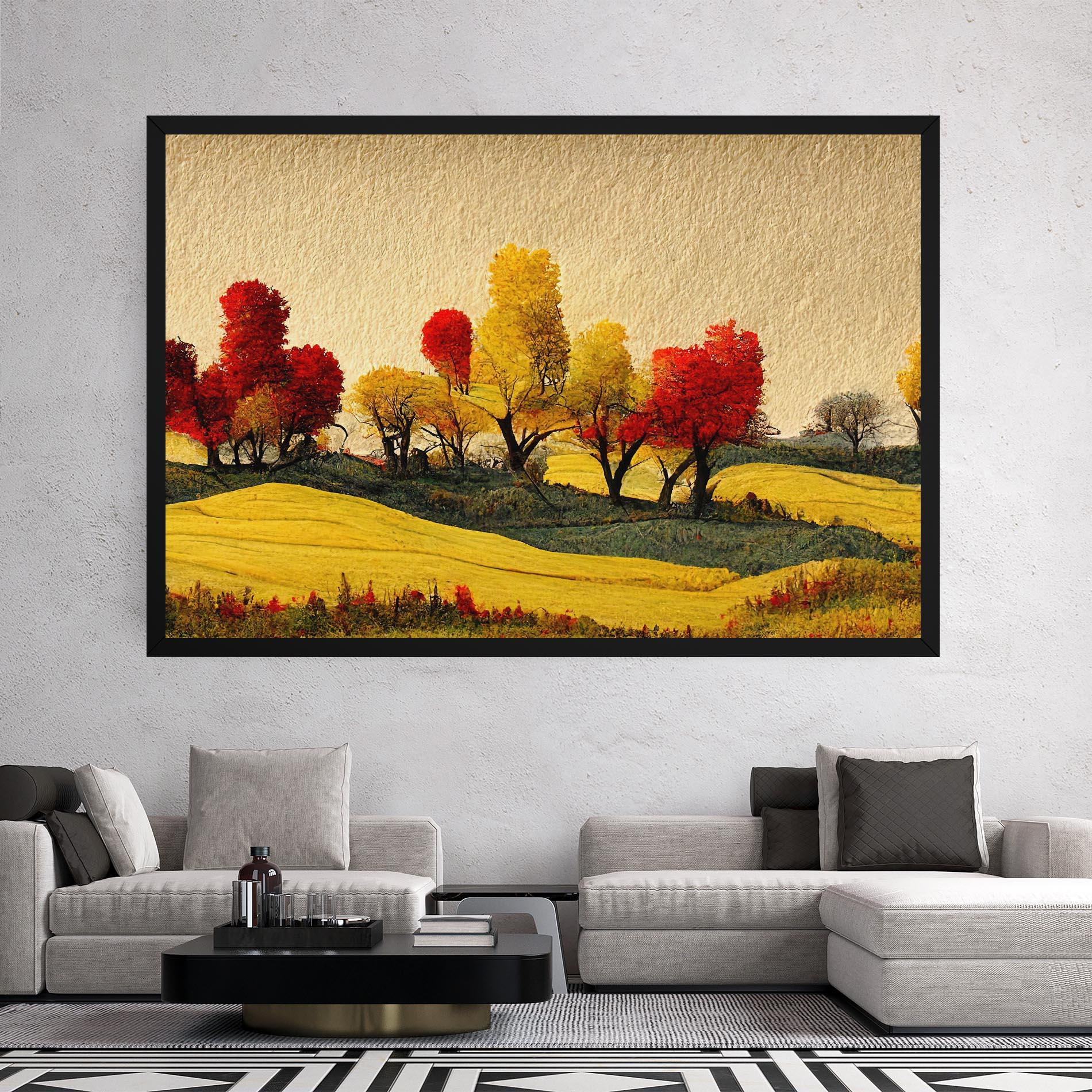 Tablou Canvas Autumn Paper Style mockup 2