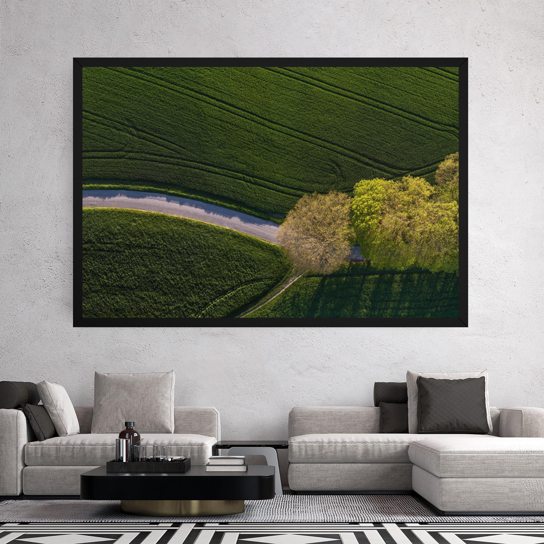 Tablou Canvas Green Road mockup 2