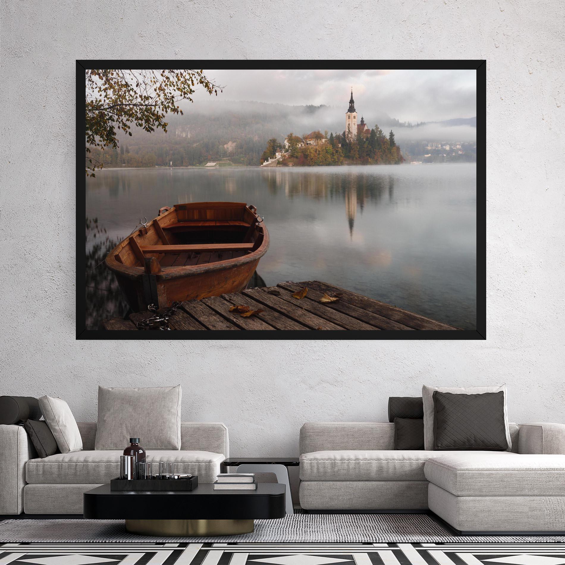Tablou Canvas Lake Church mockup 2