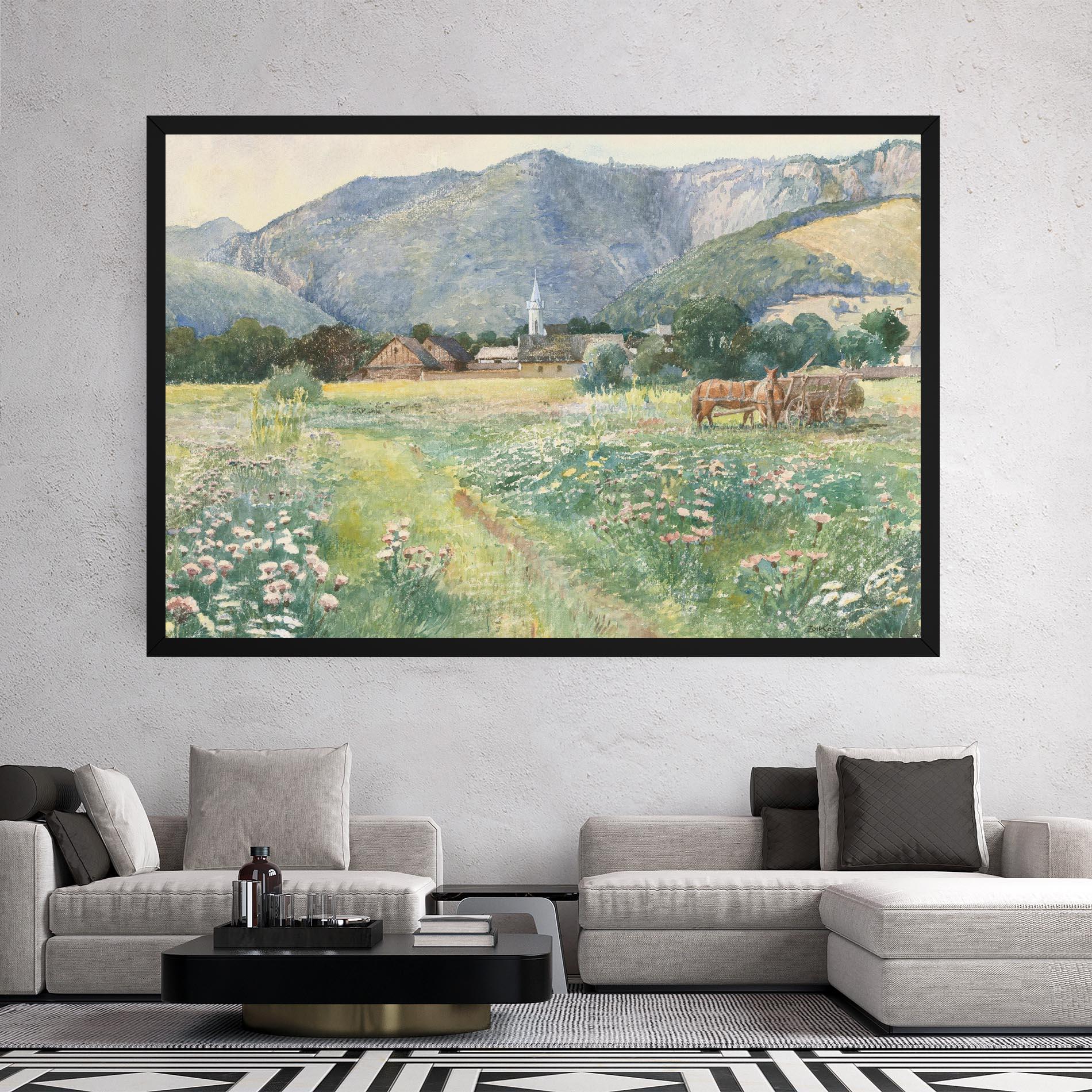 Tablou Canvas Rural Painting Art mockup 2