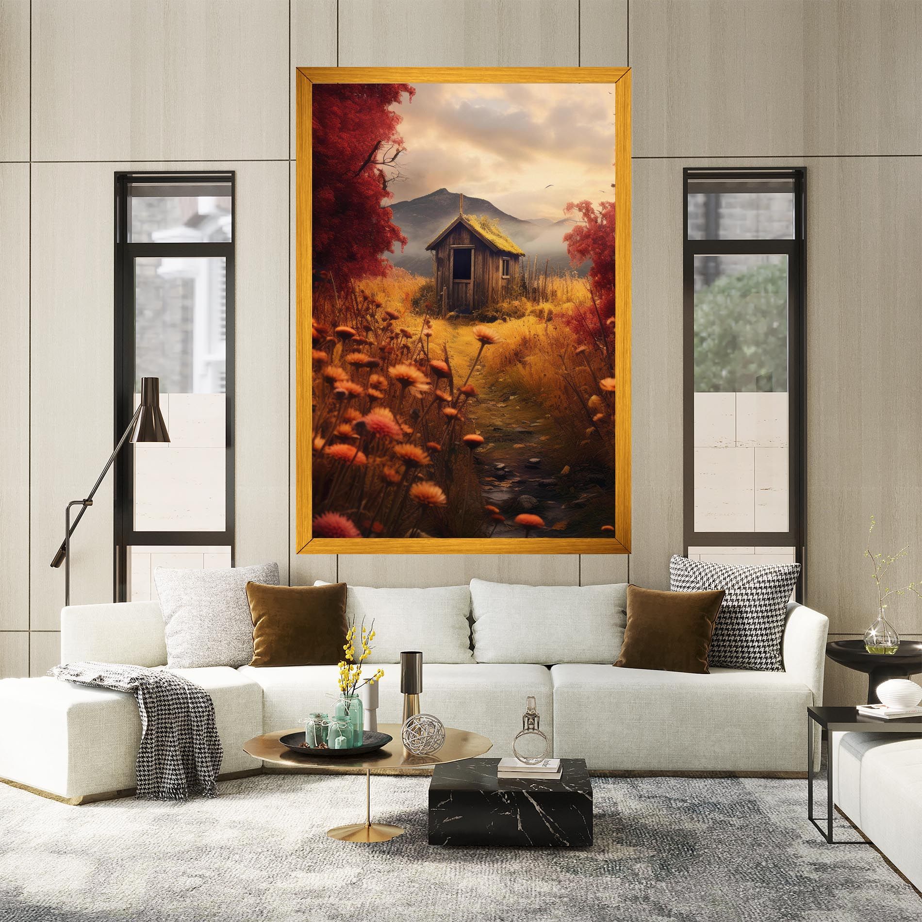 Small Cabin Field mockup 2