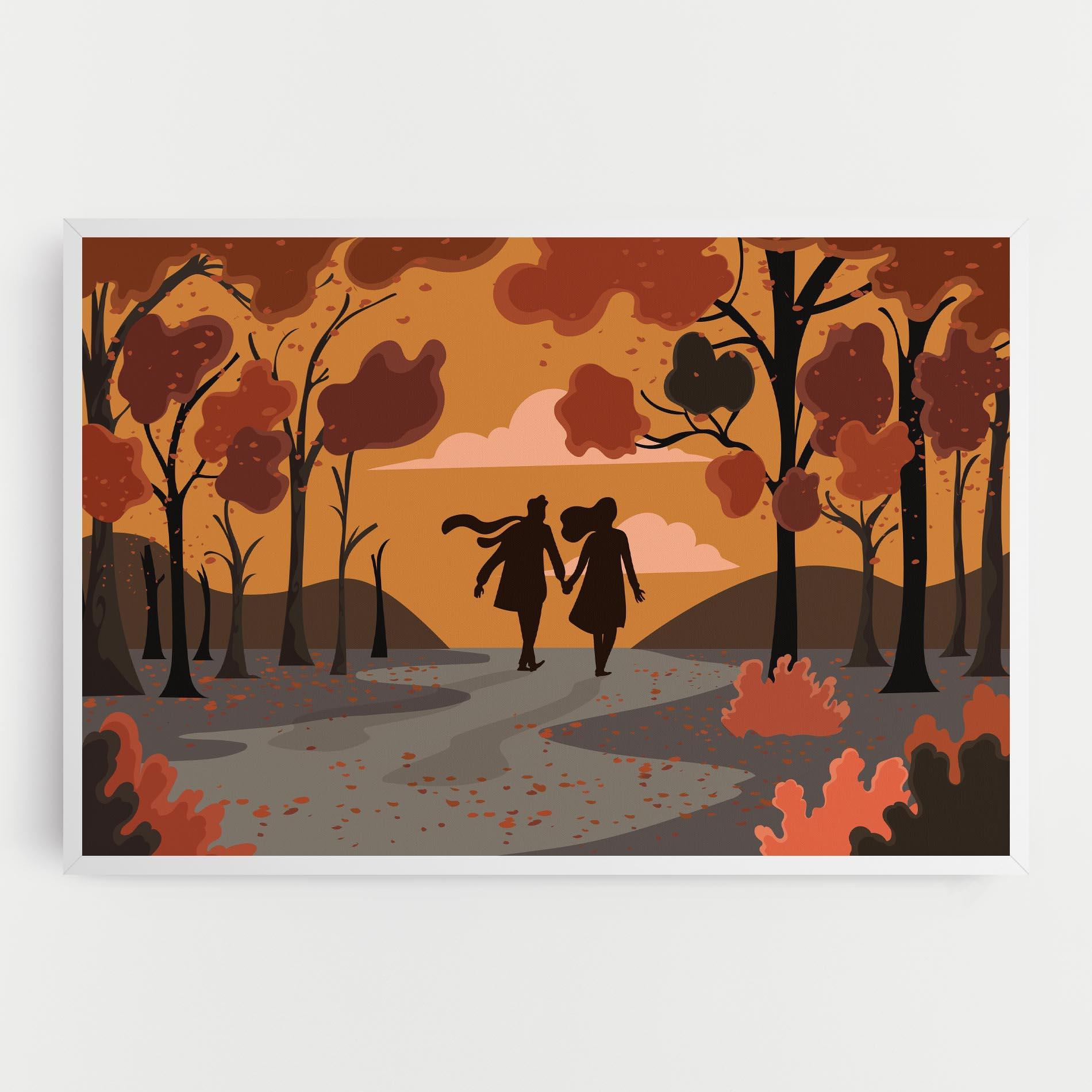 Tablou Canvas Autumn Couple mockup 0