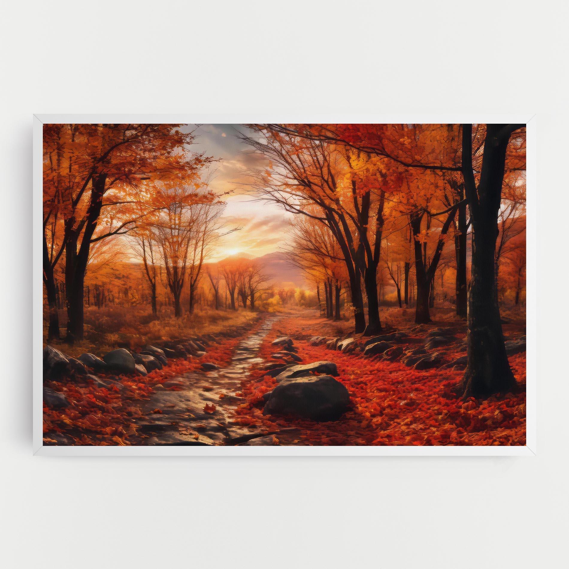 Tablou Canvas Autumn Path mockup 0