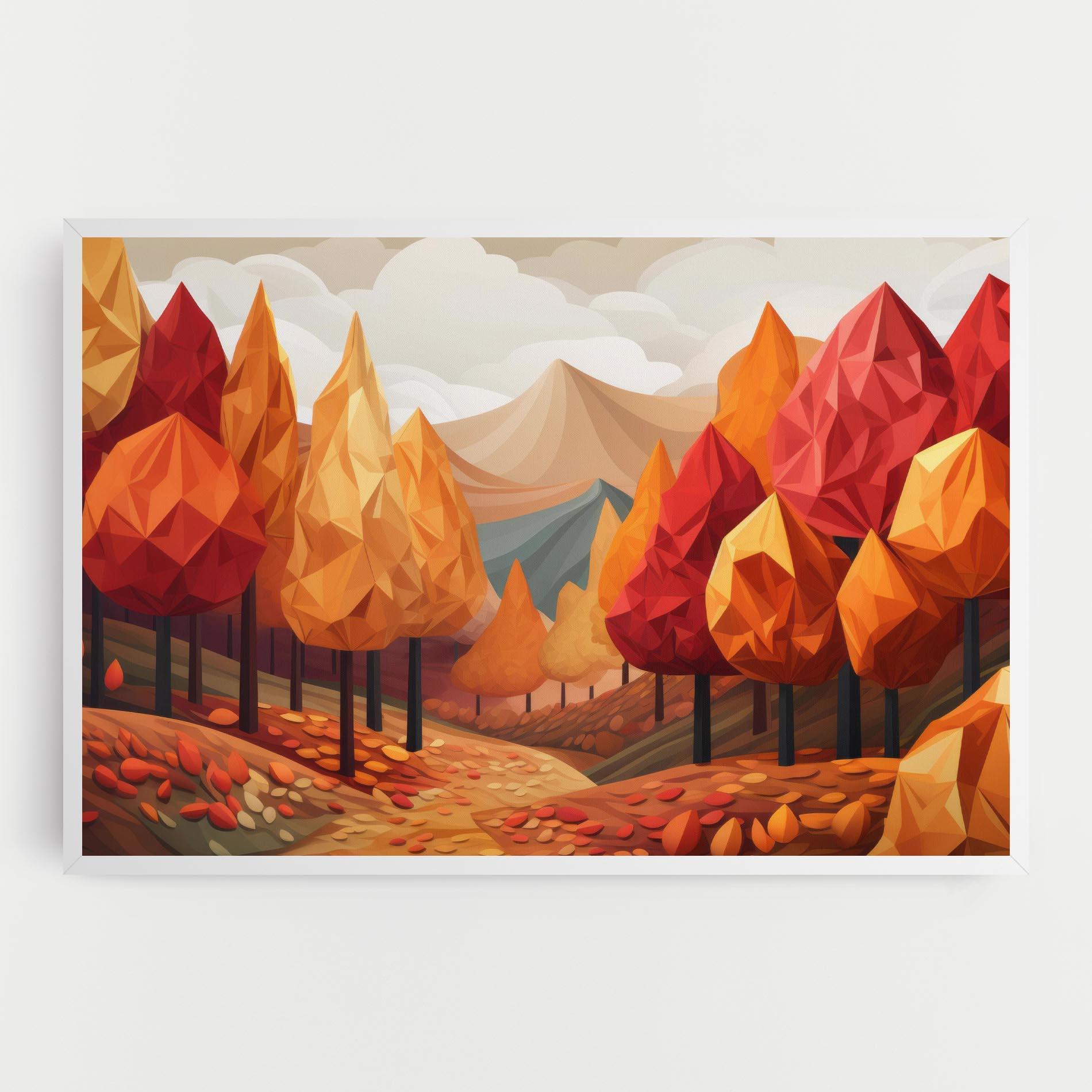 Tablou Canvas Colorful Trees Art mockup 0