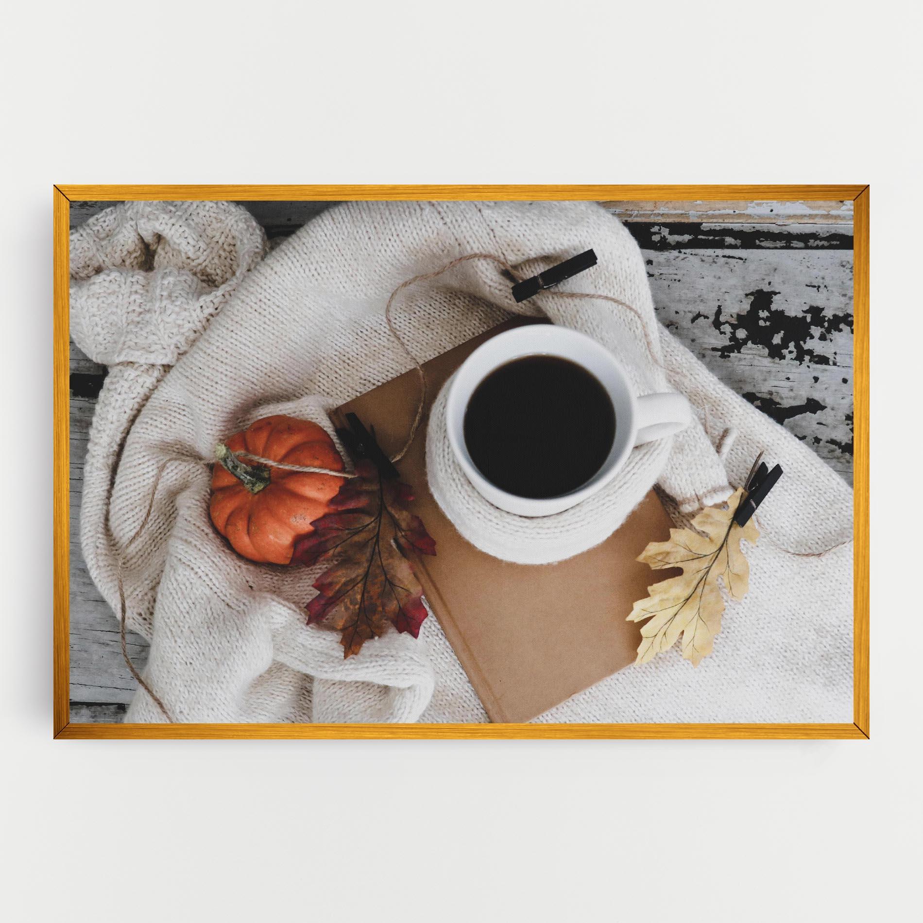 Tablou Canvas Autumn Coffee mockup 0