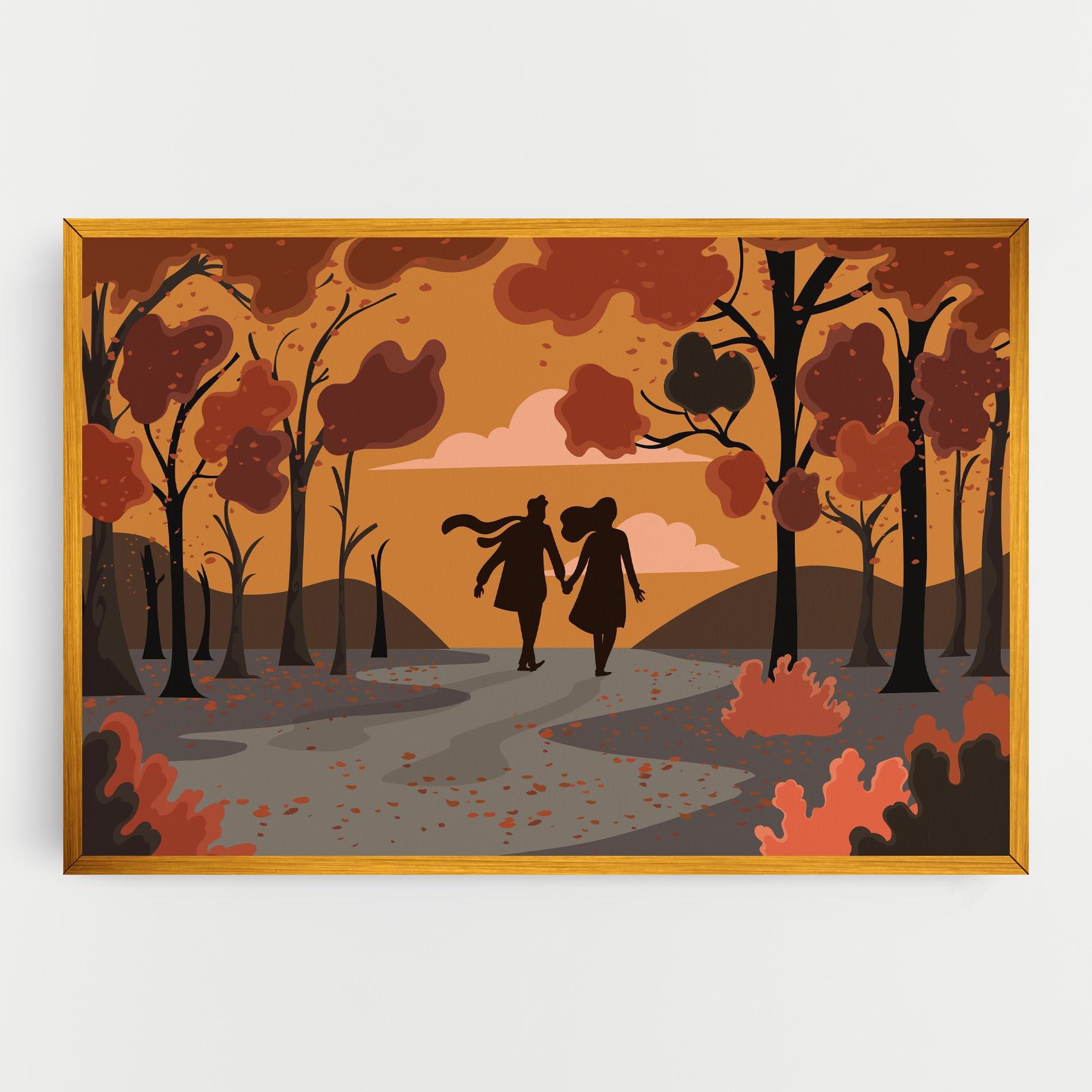 Tablou Canvas Autumn Couple mockup 0
