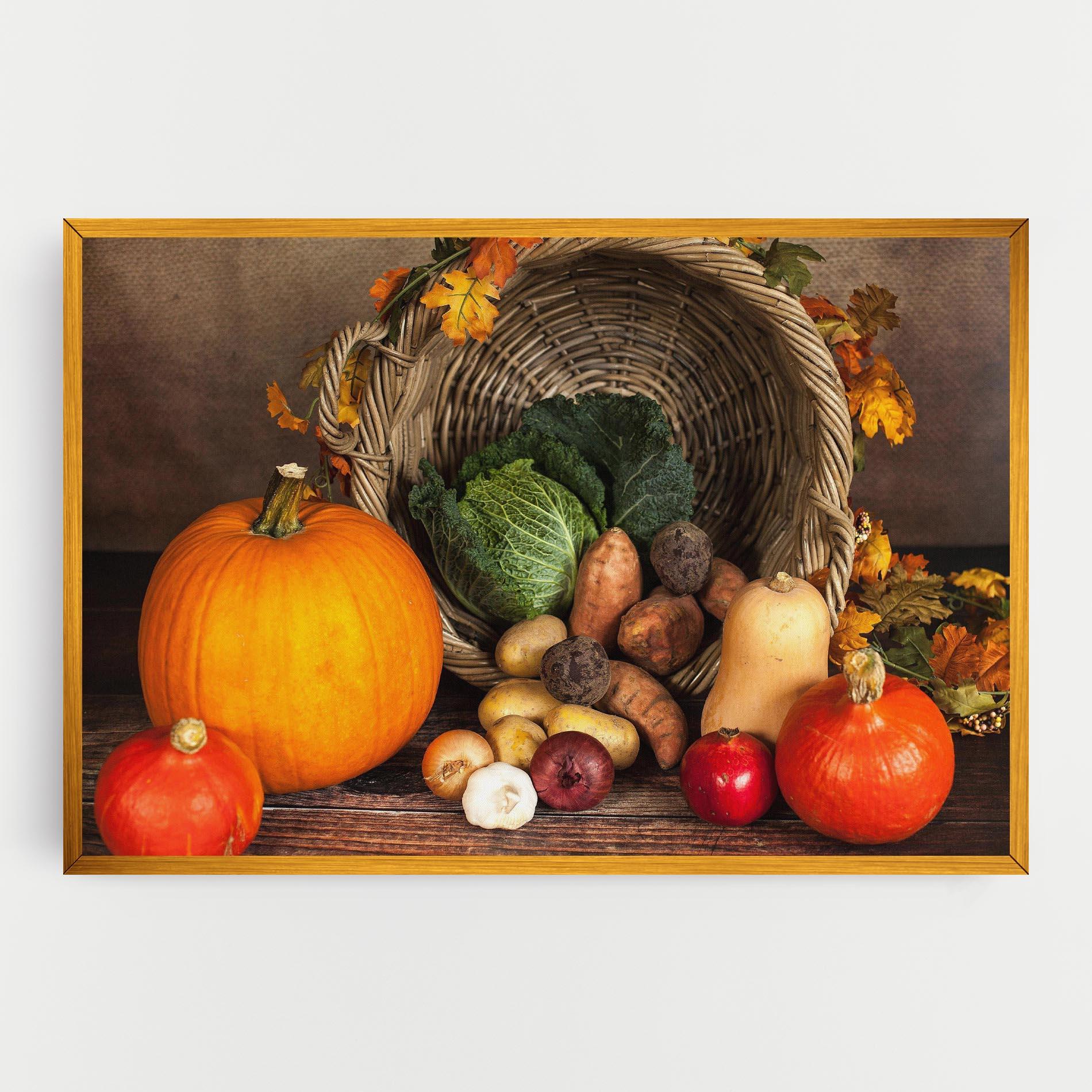 Tablou Canvas Autumn Vegetables mockup 0