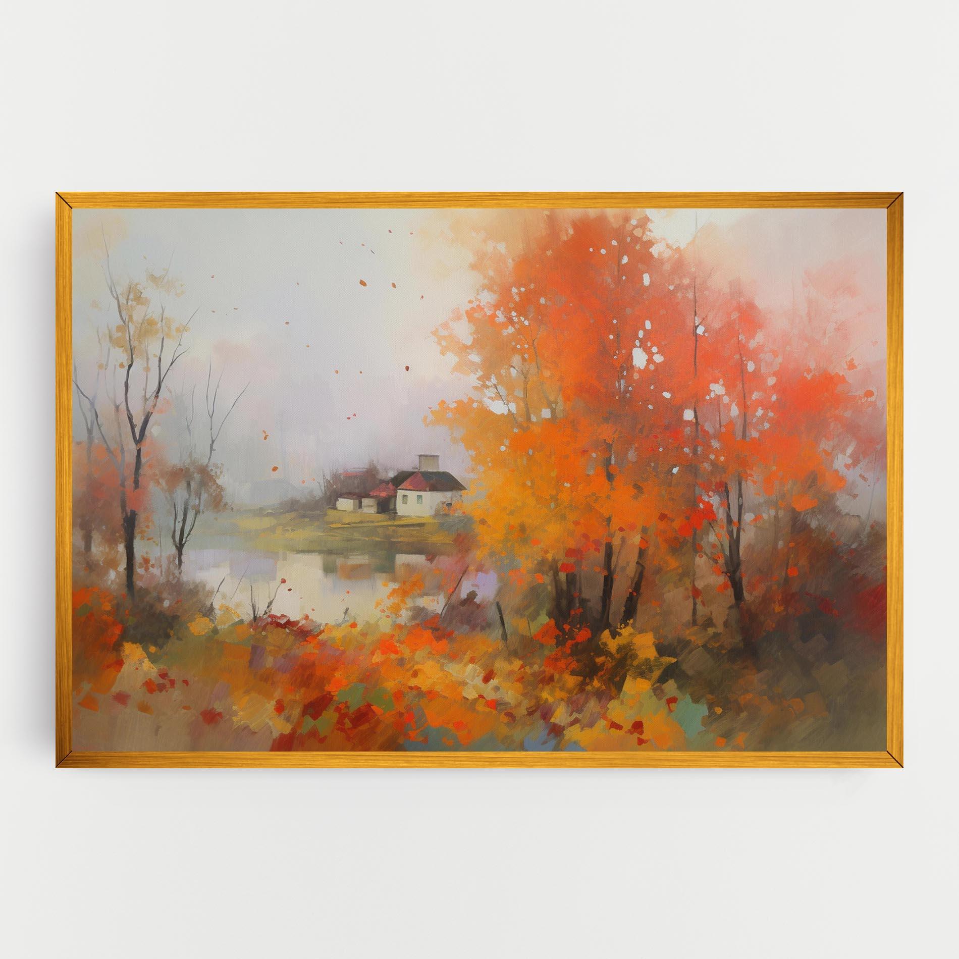 Tablou Canvas Autumnal Painting mockup 0
