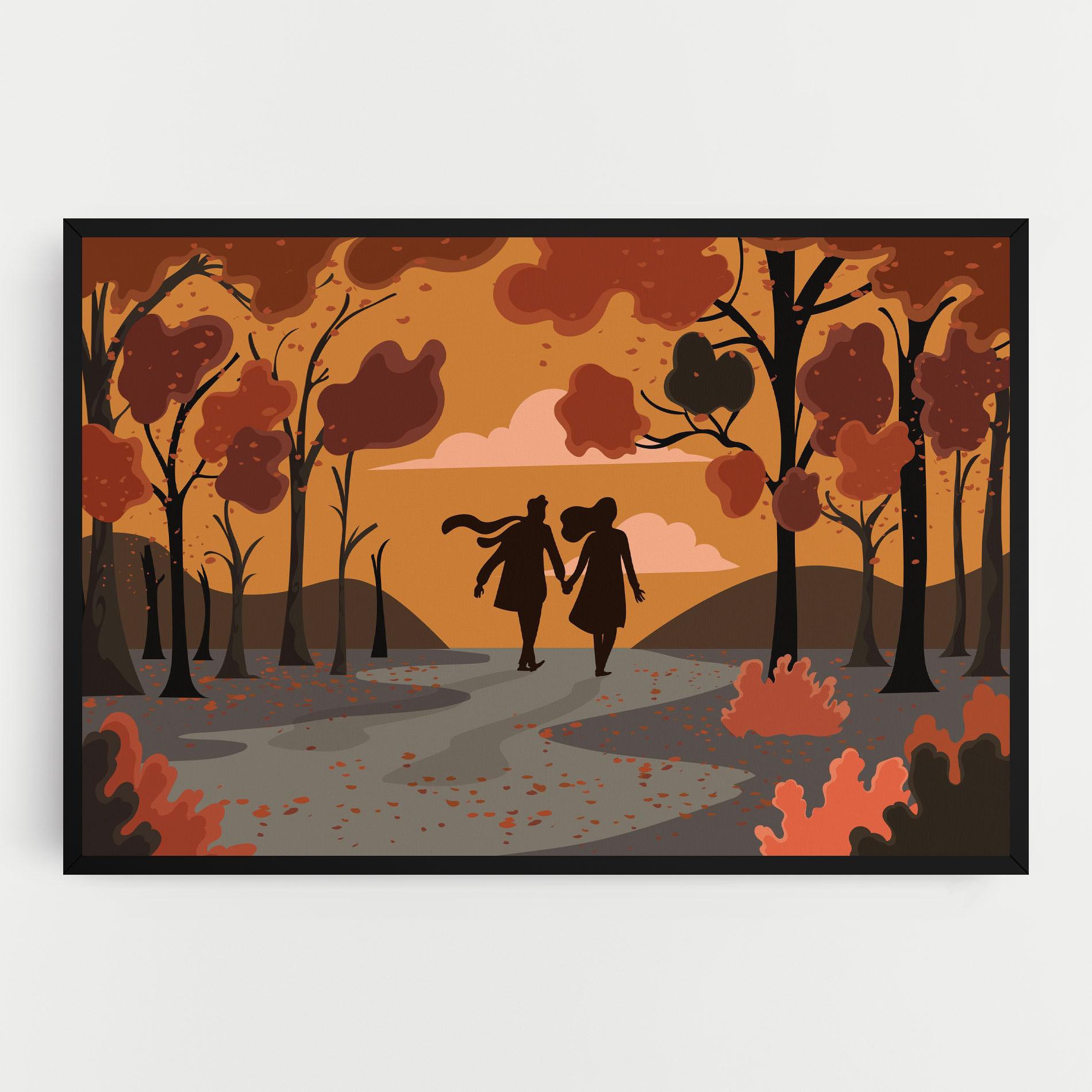 Tablou Canvas Autumn Couple mockup 0