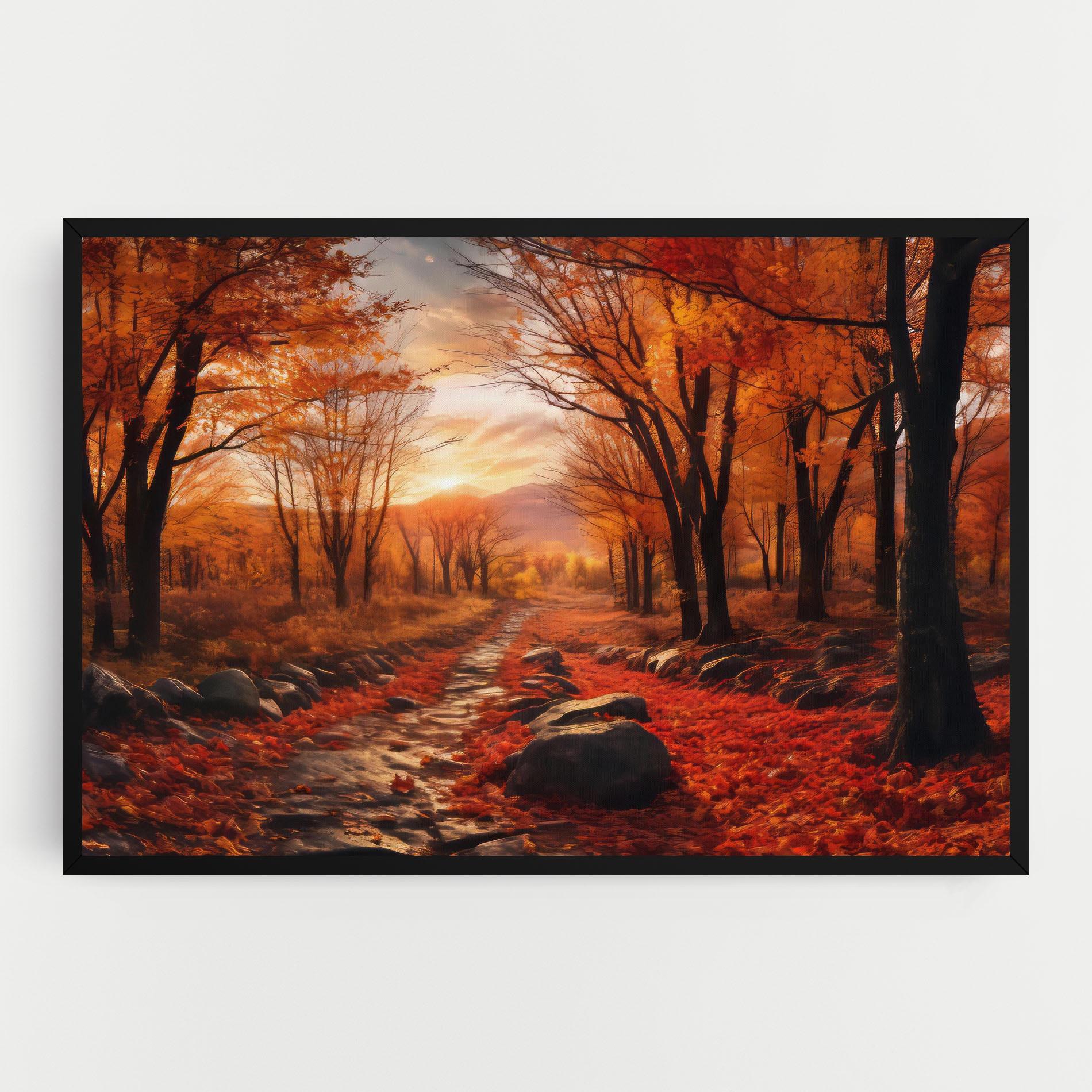 Tablou Canvas Autumn Path mockup 0