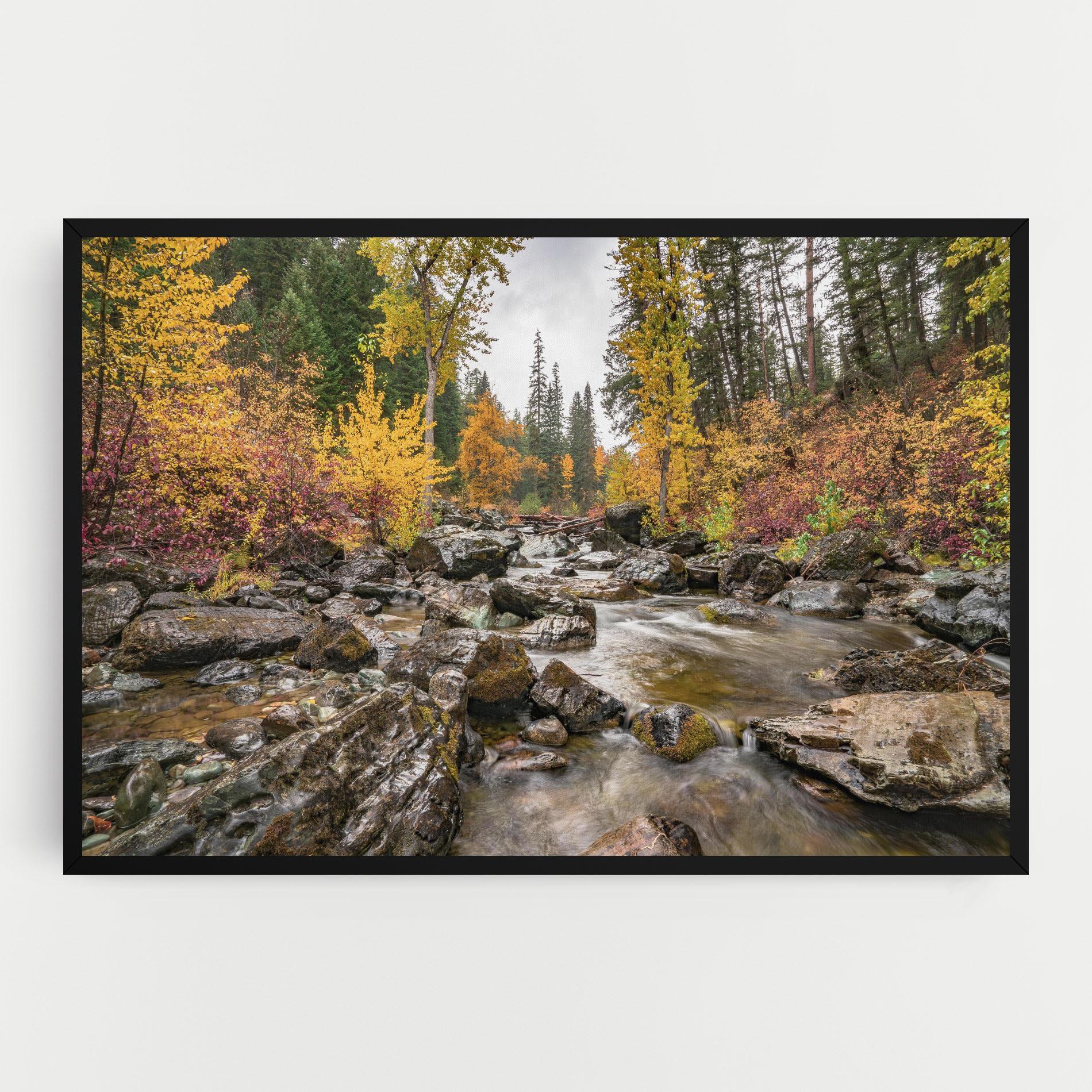 Tablou Canvas Autumn Stream mockup 0