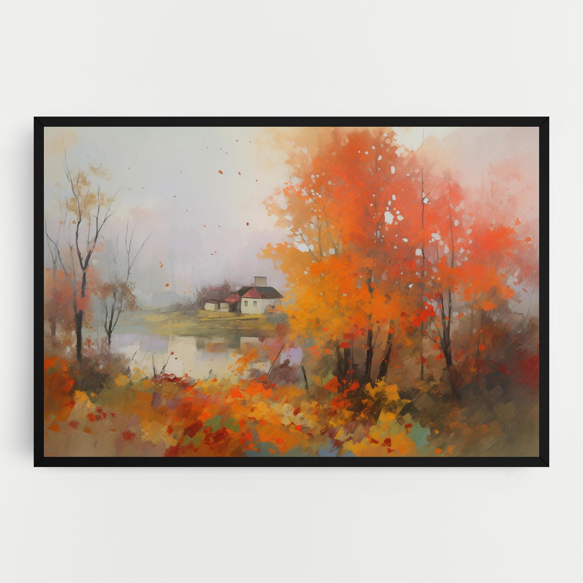 Tablou Canvas Autumnal Painting mockup 0