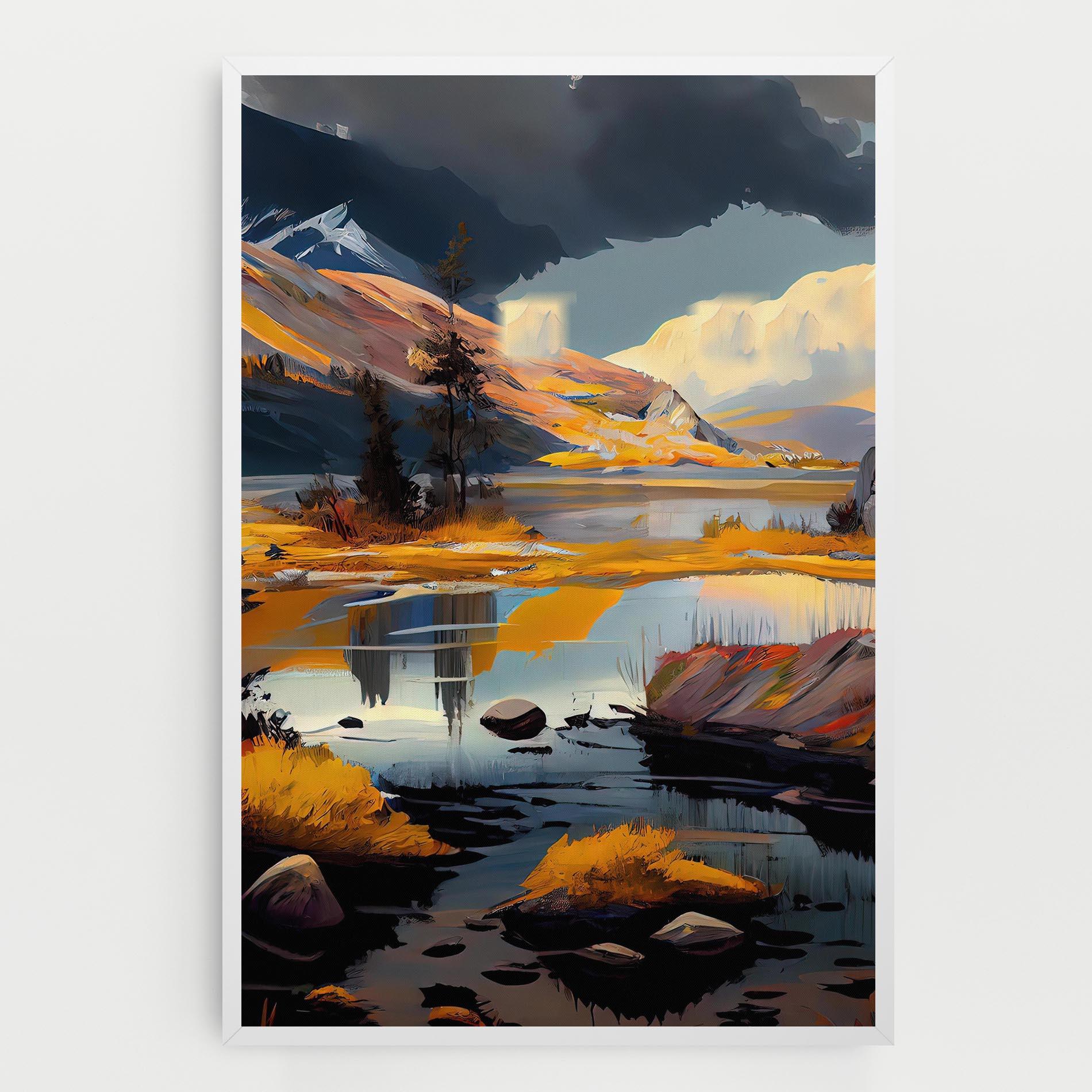 Tablou Canvas Autumn Landscape mockup 0