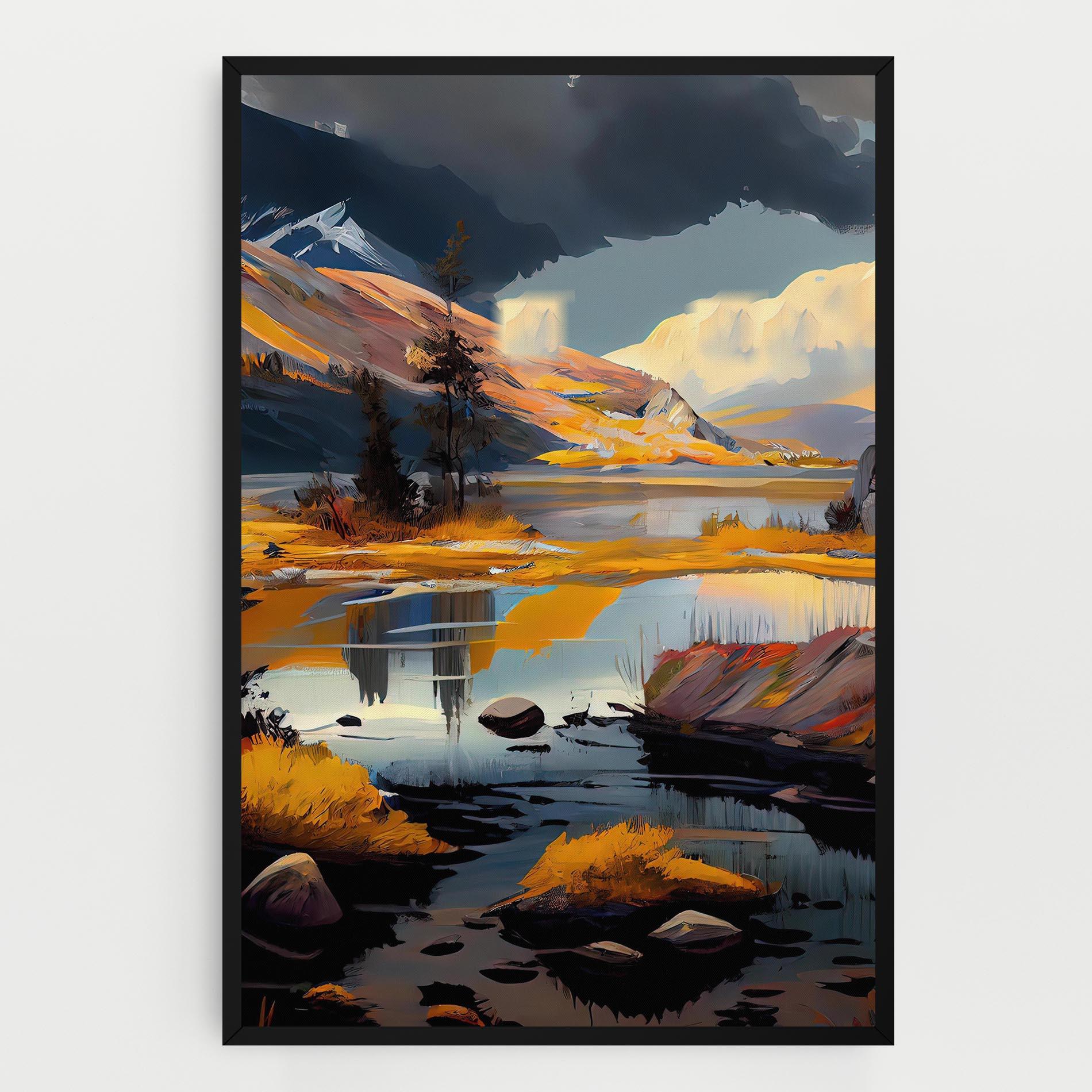 Tablou Canvas Autumn Landscape mockup 0