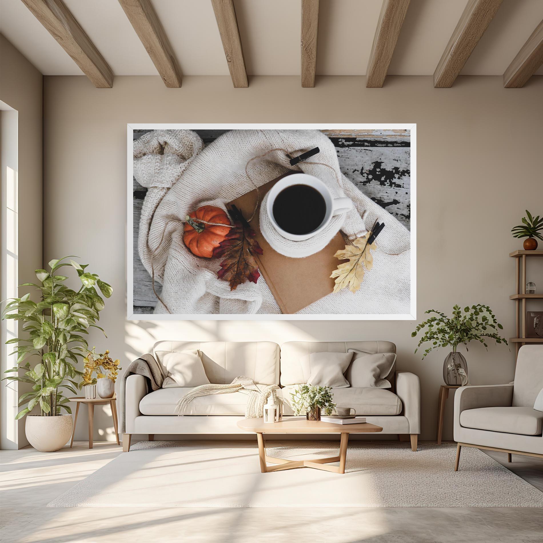 Tablou Canvas Autumn Coffee mockup 6