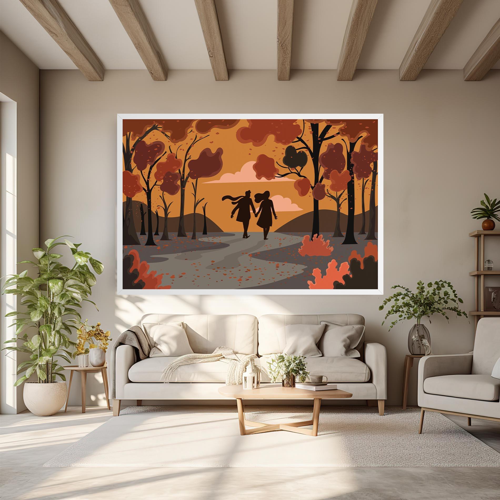 Tablou Canvas Autumn Couple mockup 6