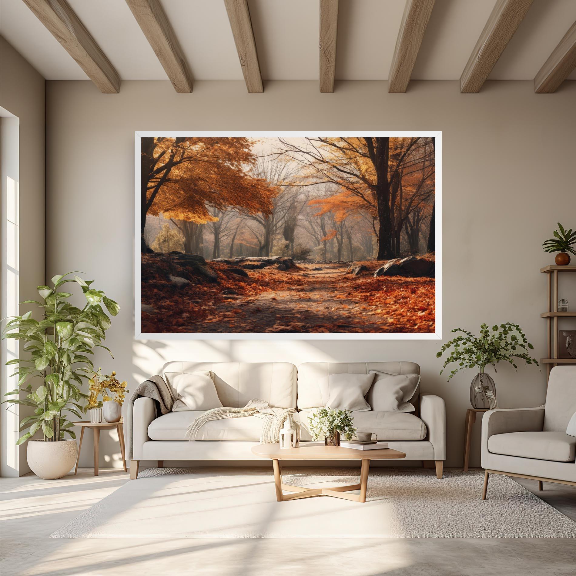 Tablou Canvas Autumn Forest mockup 6