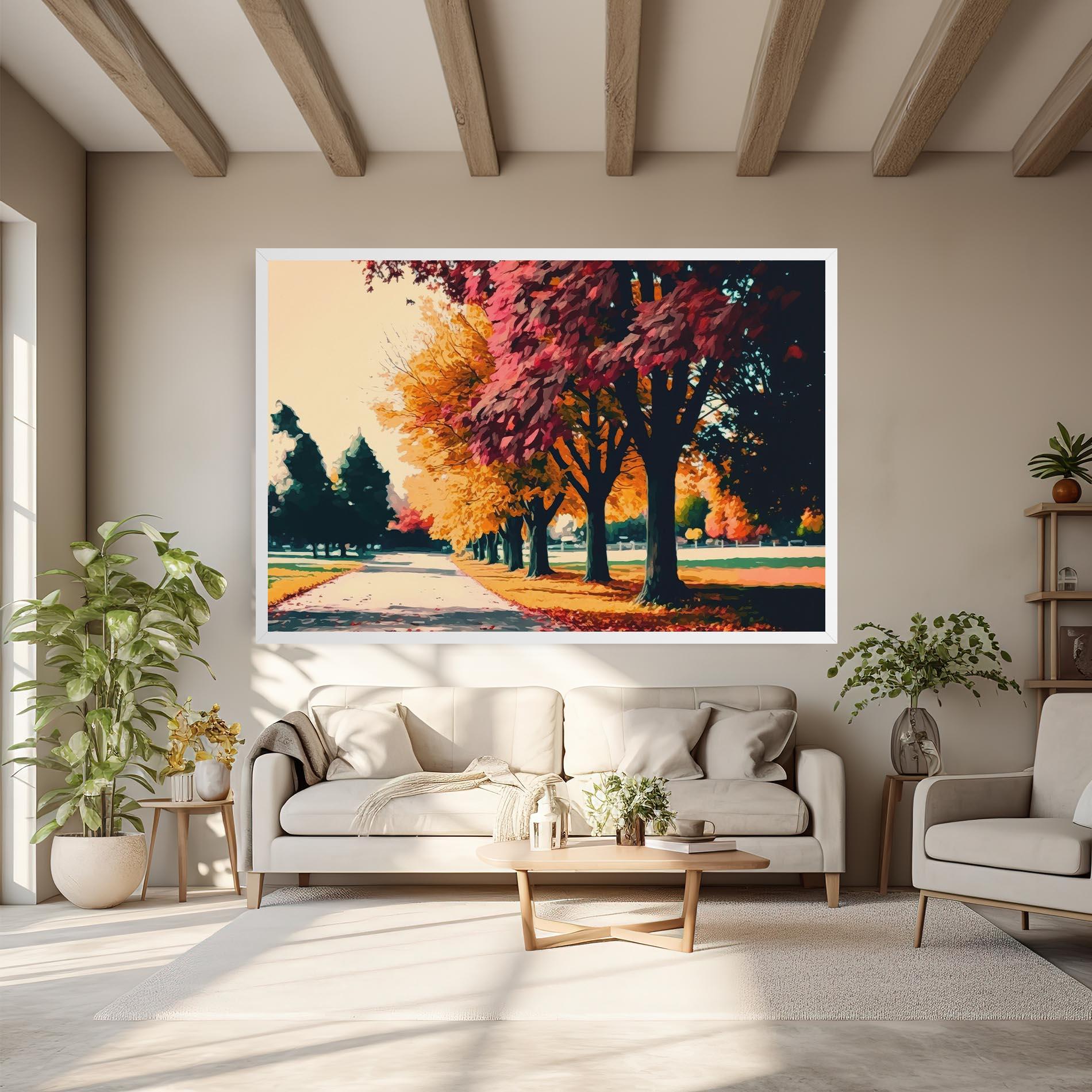 Tablou Canvas Autumn Park mockup 6