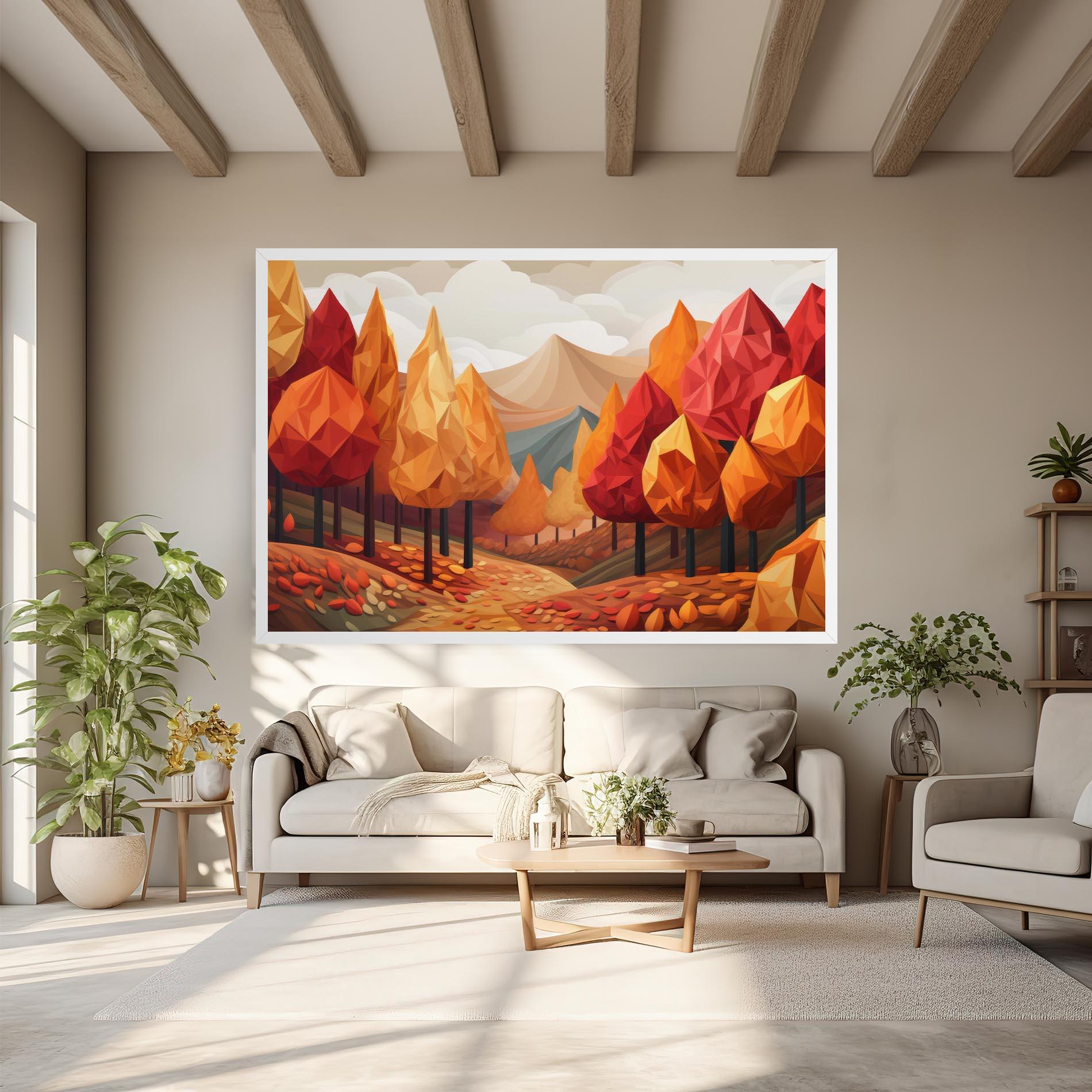 Tablou Canvas Colorful Trees Art mockup 6