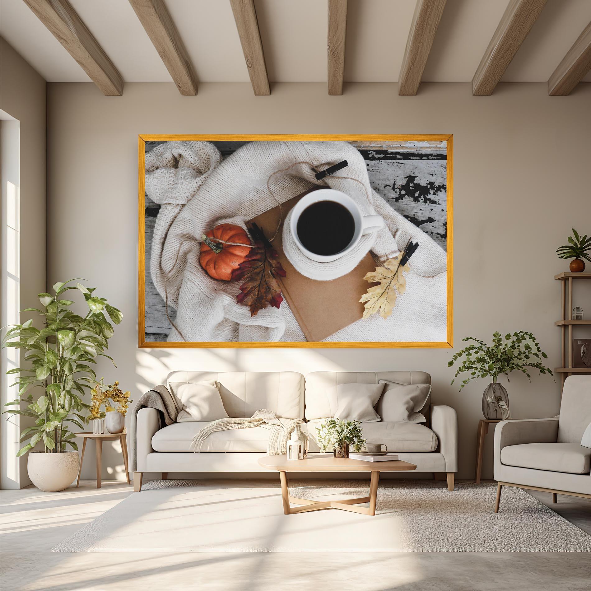 Tablou Canvas Autumn Coffee mockup 6
