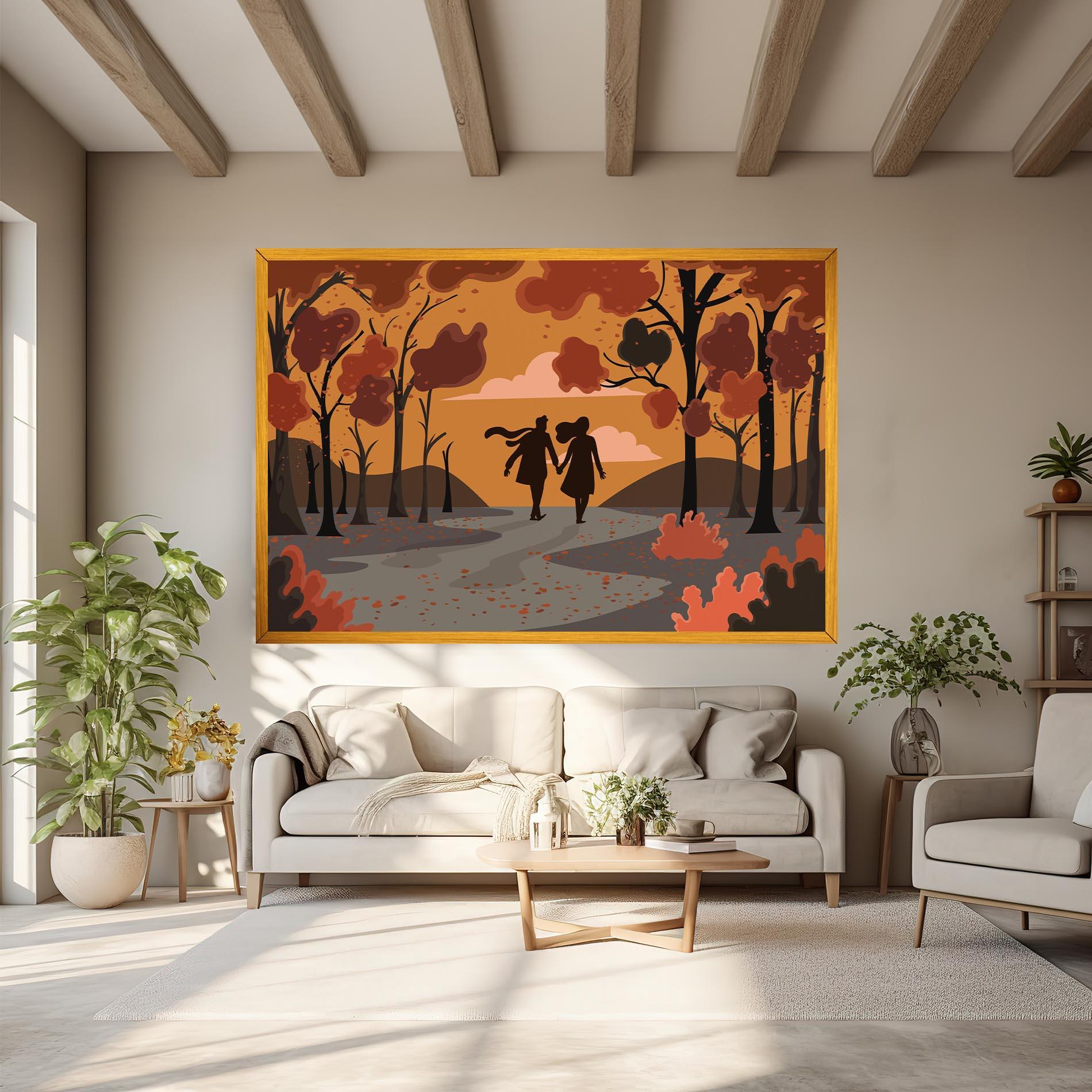 Tablou Canvas Autumn Couple mockup 6
