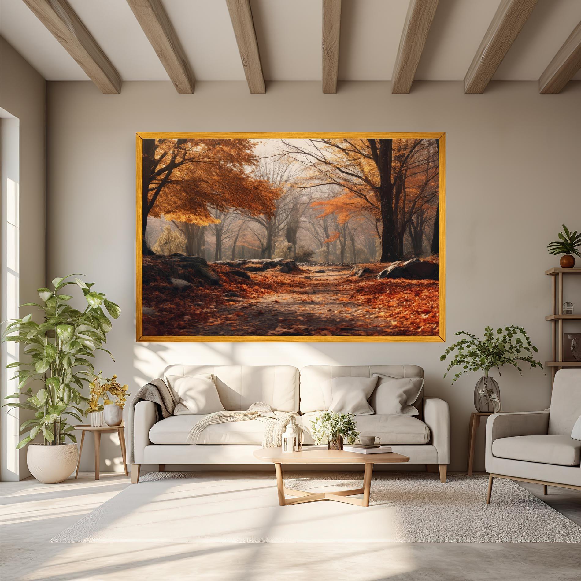 Tablou Canvas Autumn Forest mockup 6