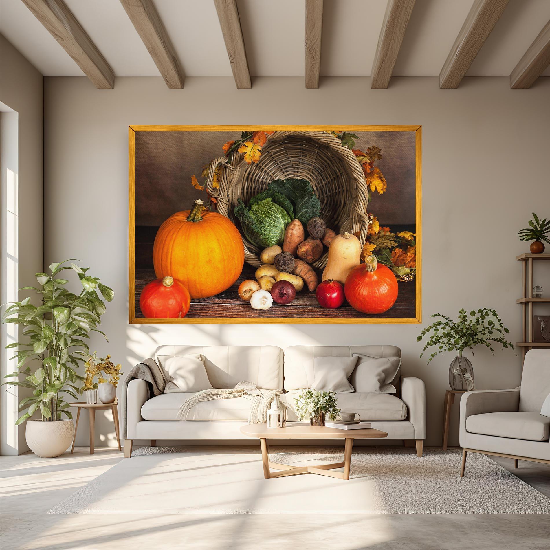 Tablou Canvas Autumn Vegetables mockup 6