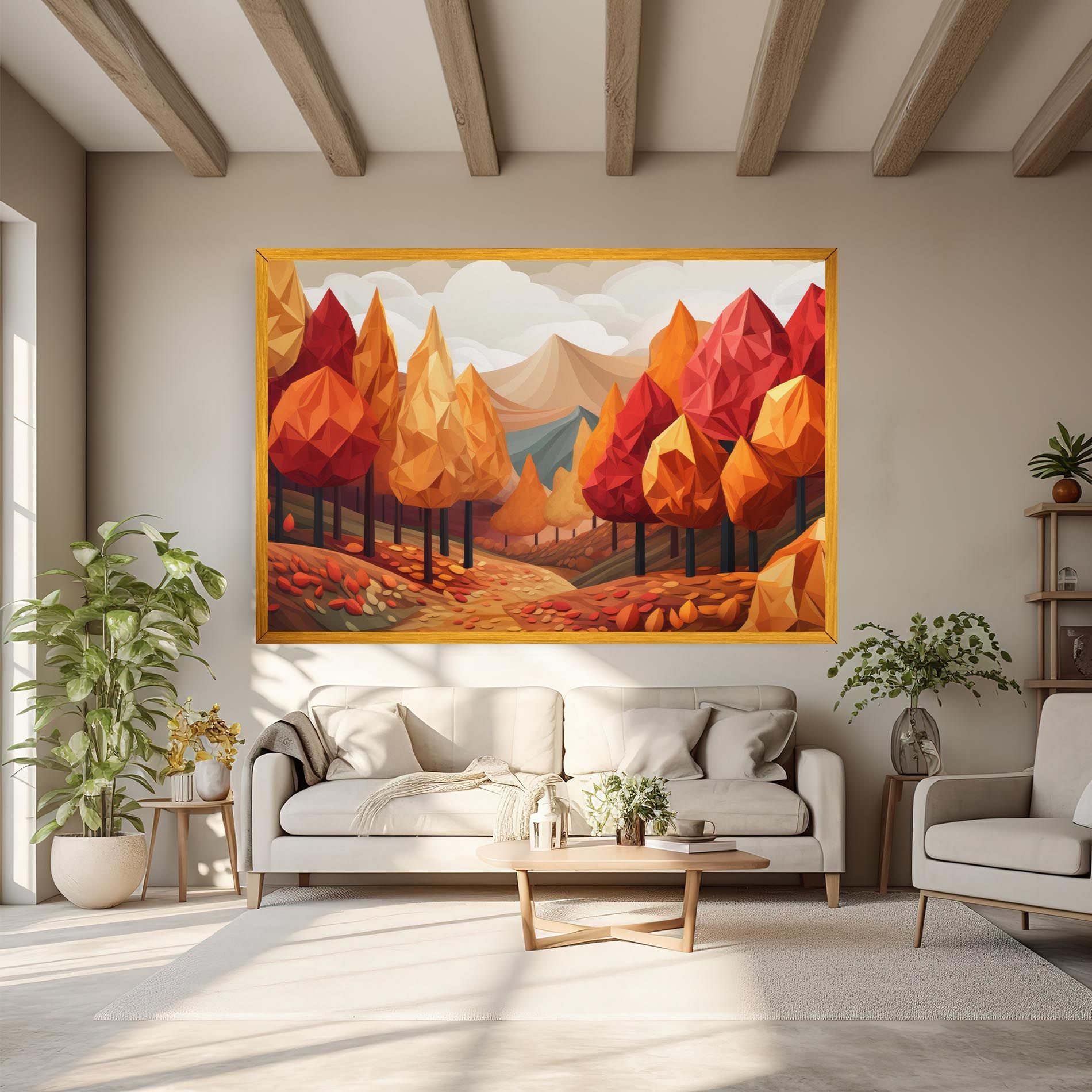 Colorful Trees Art mockup 6