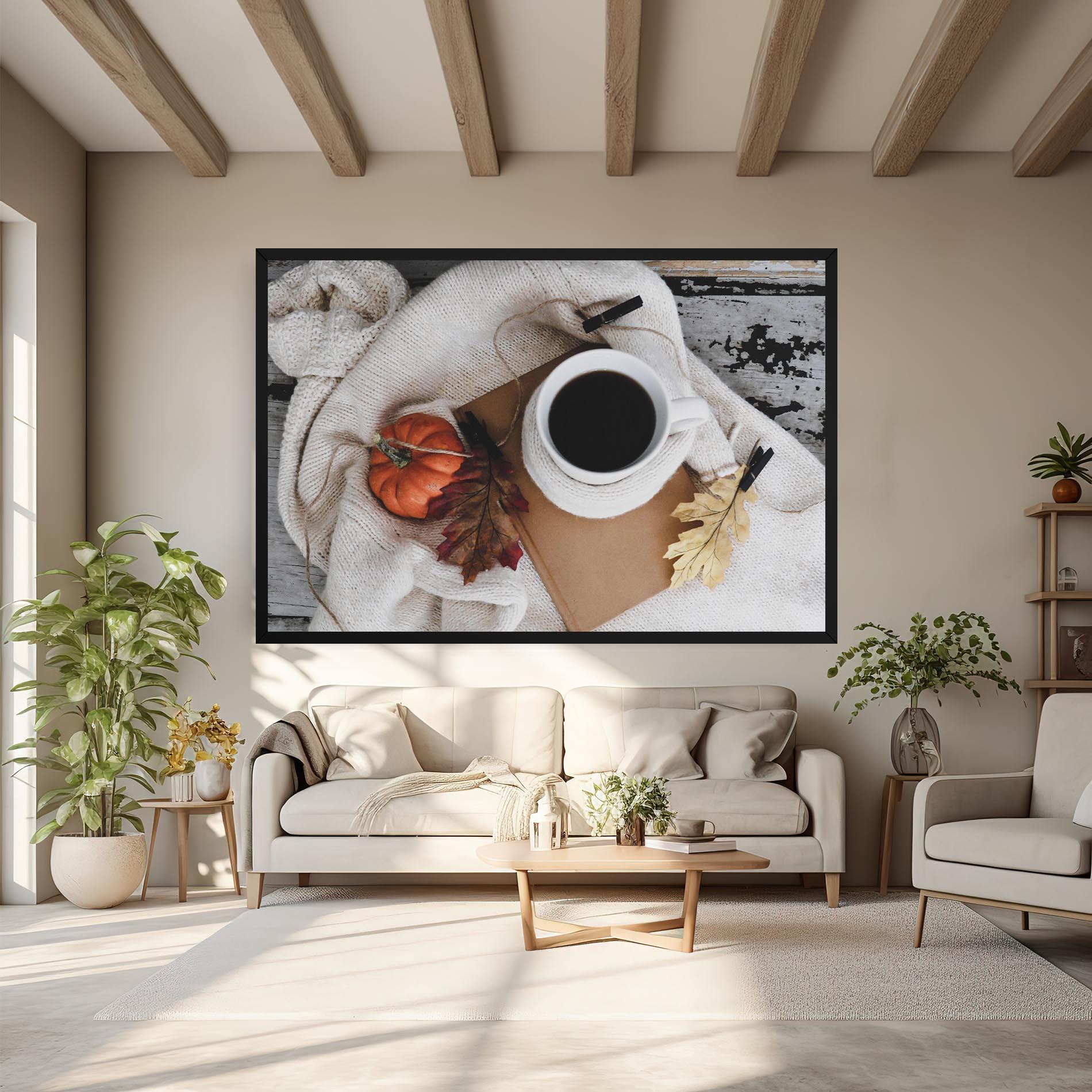 Tablou Canvas Autumn Coffee mockup 6