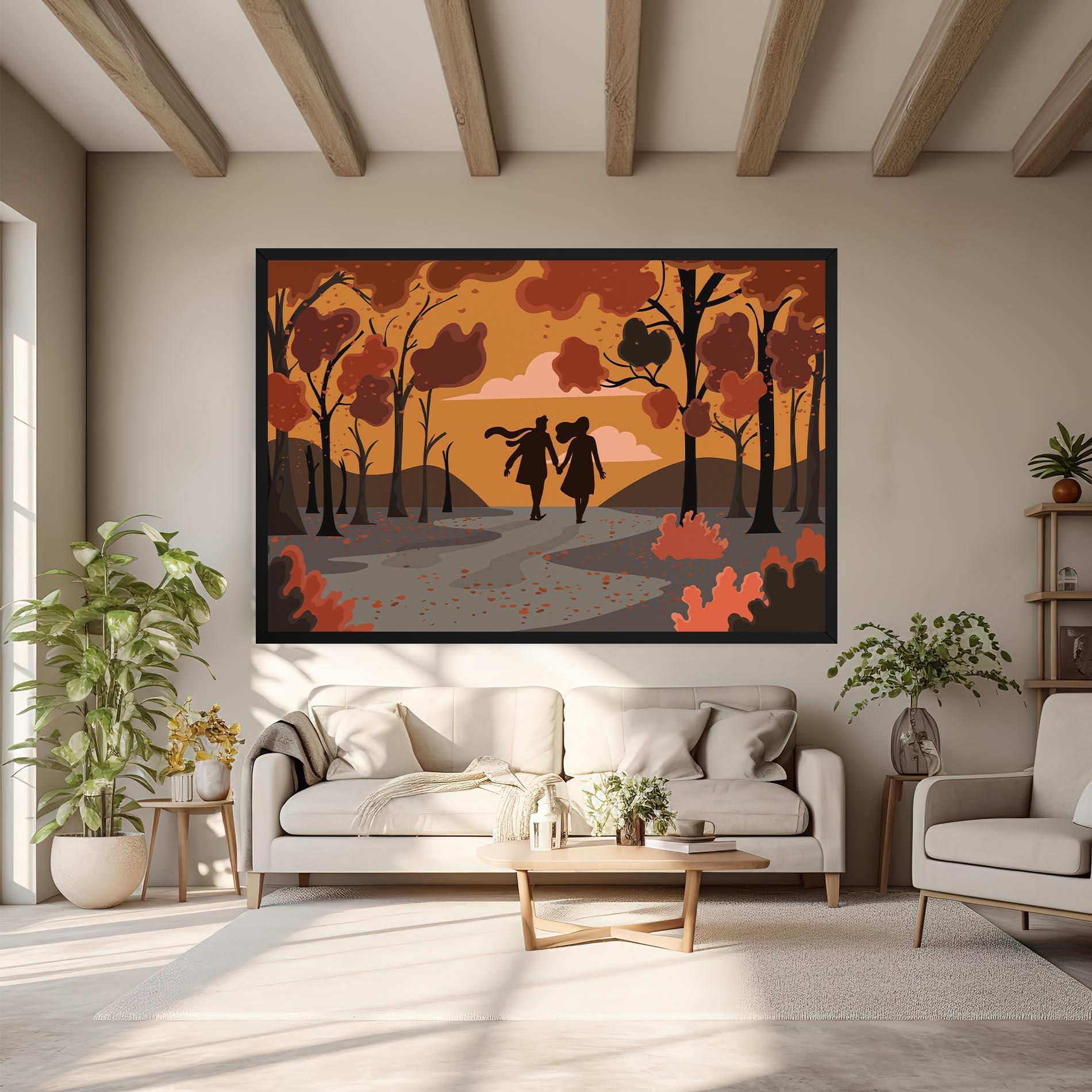 Tablou Canvas Autumn Couple mockup 6