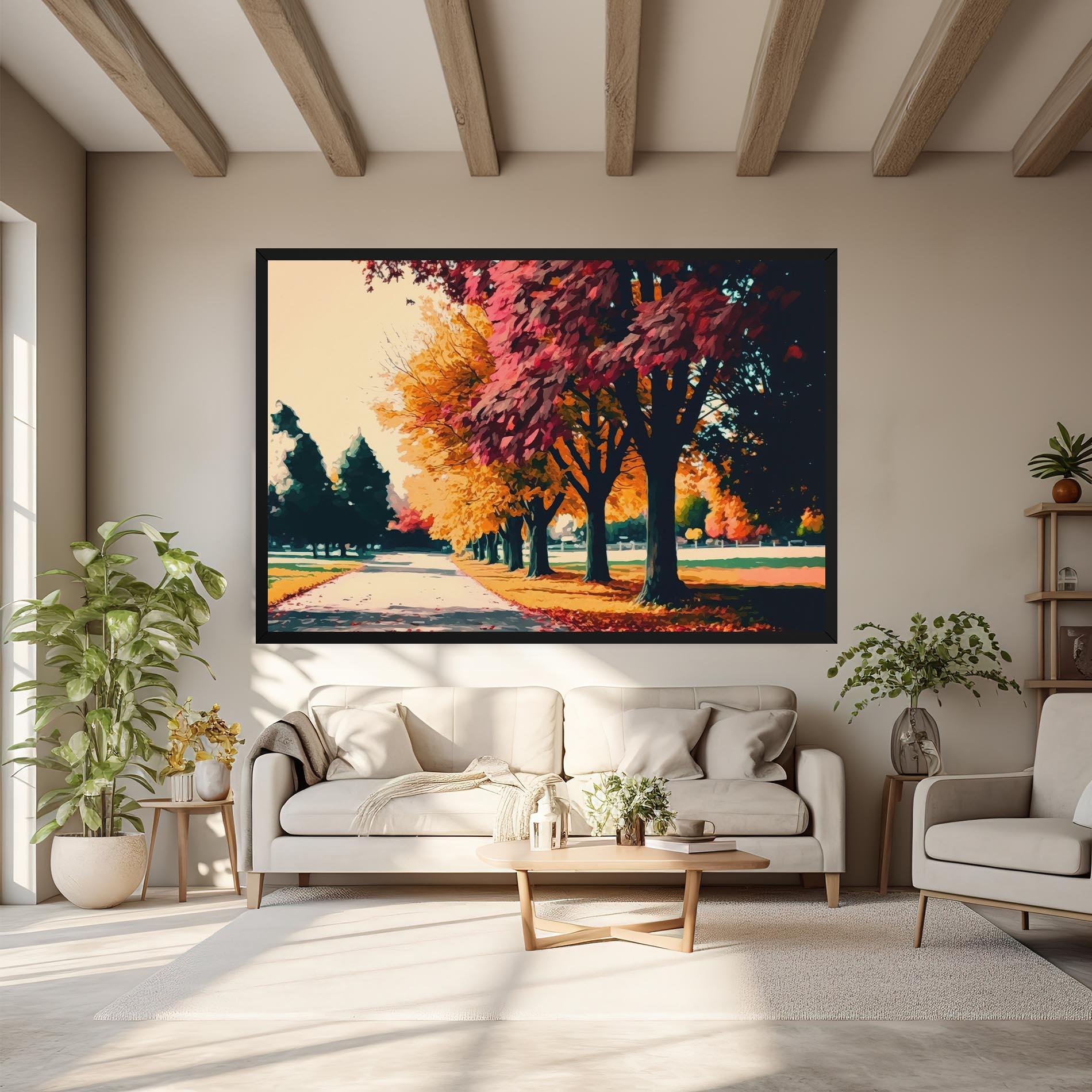 Tablou Canvas Autumn Park mockup 6