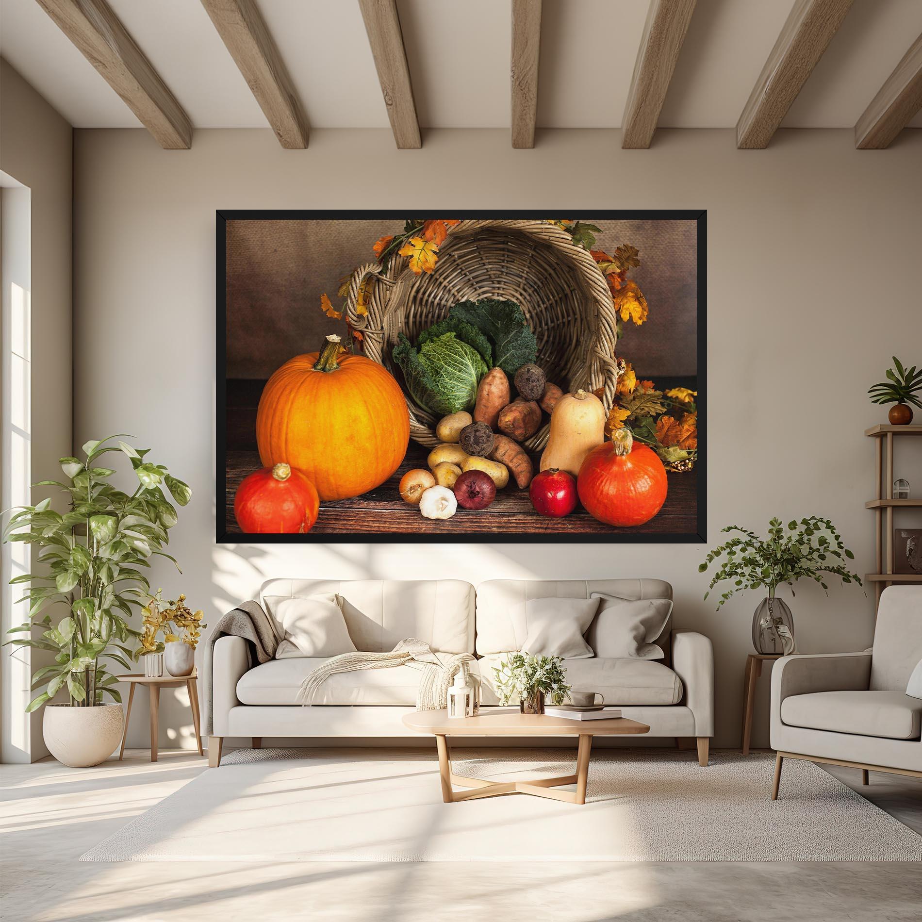 Tablou Canvas Autumn Vegetables mockup 6