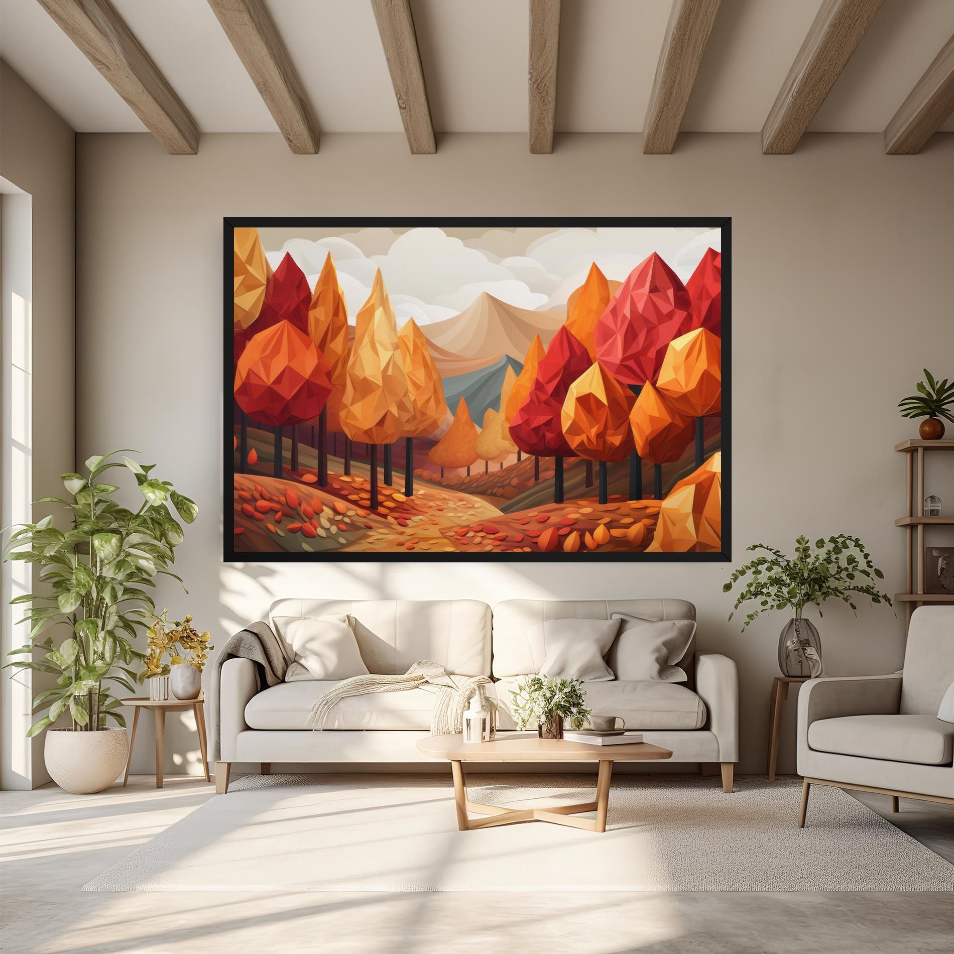 Colorful Trees Art mockup 6