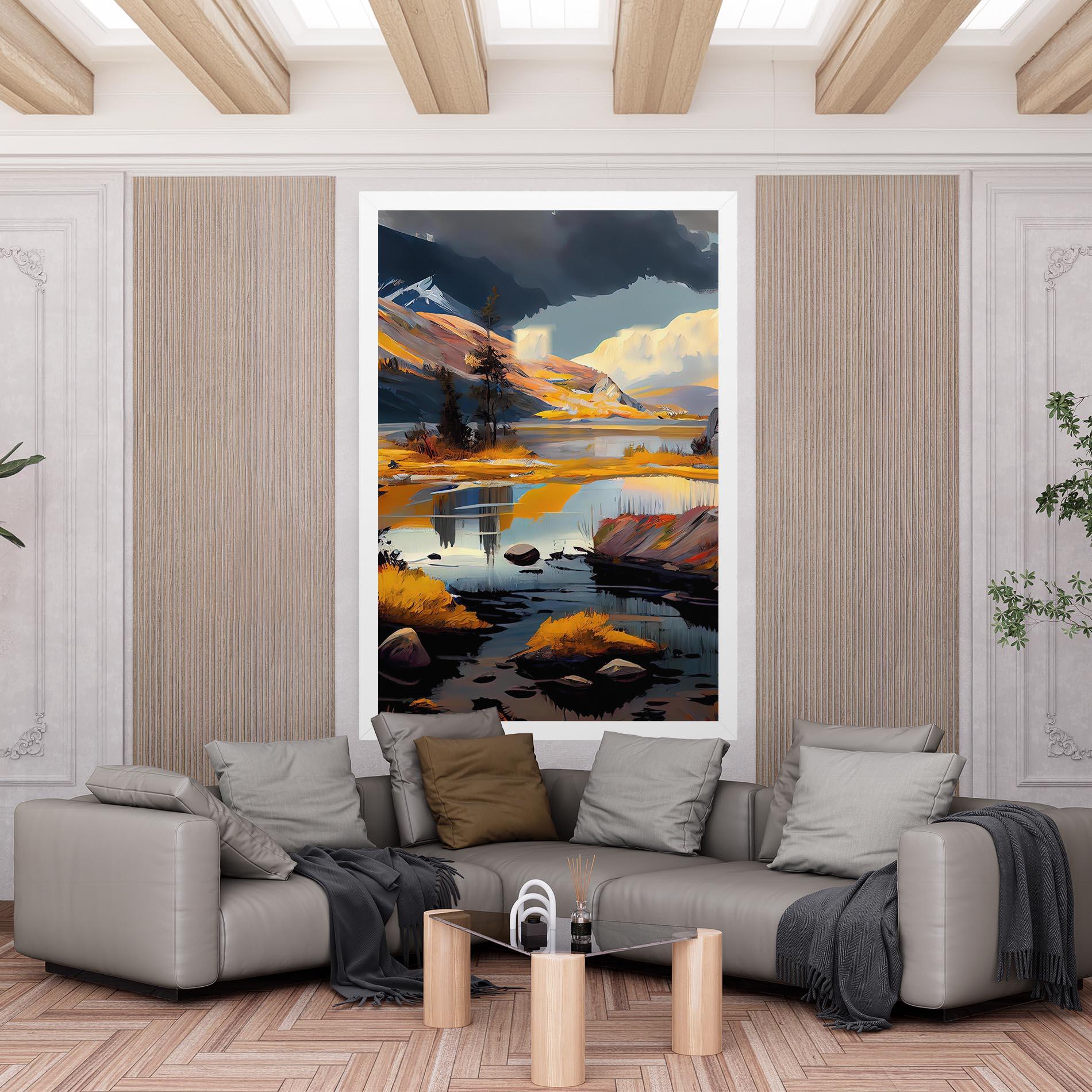 Tablou Canvas Autumn Landscape mockup 6