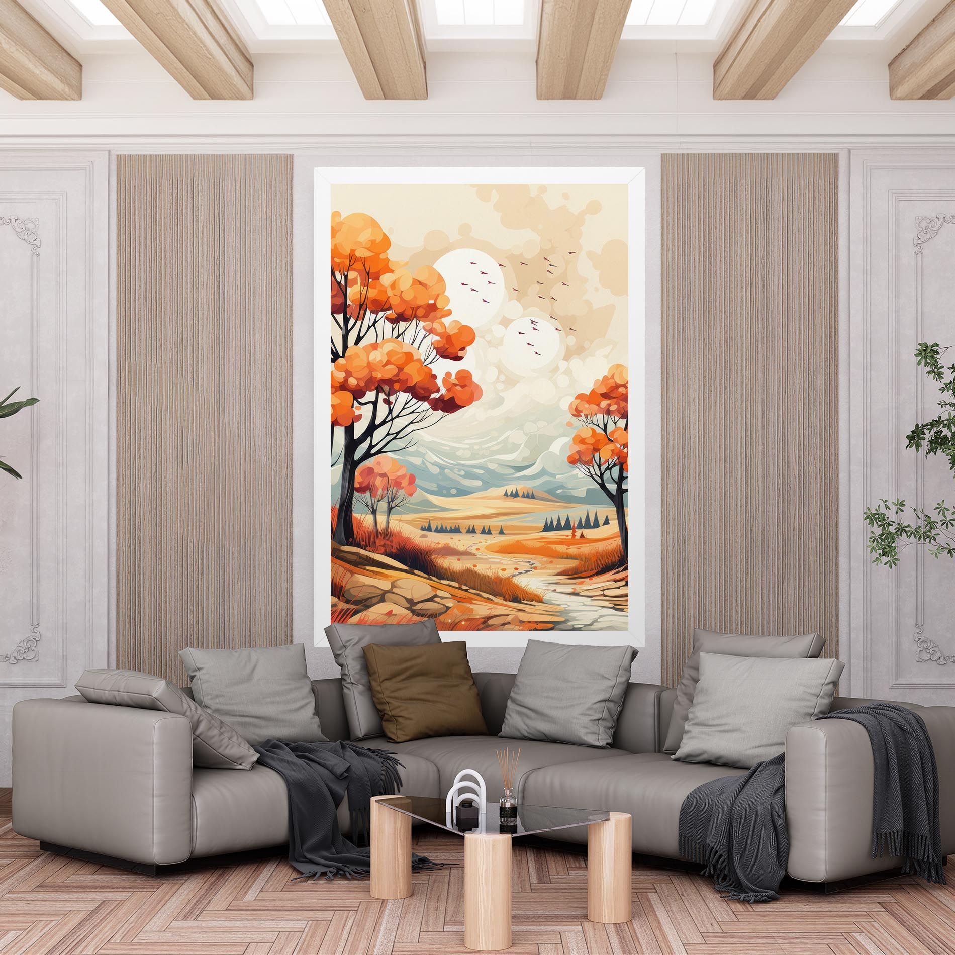 Autumn Tree Painting mockup 6